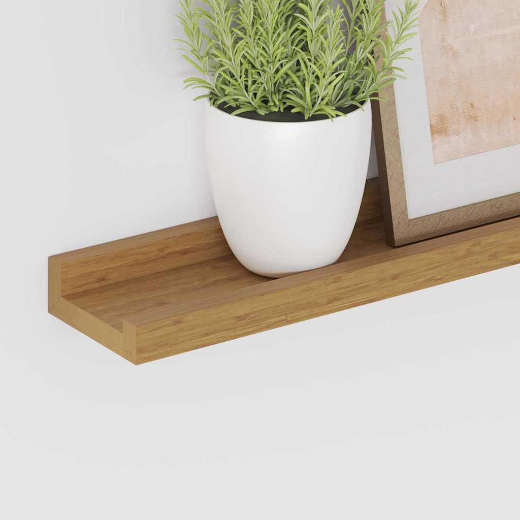 Étagère Murale 4 pcs Beige 115 x 9 x 3 cm Bois d'ingénierie - XIOS