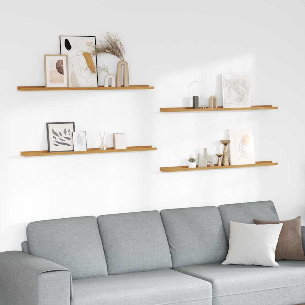Étagère Murale 4 pcs Beige 115 x 9 x 3 cm Bois d'ingénierie - XIOS