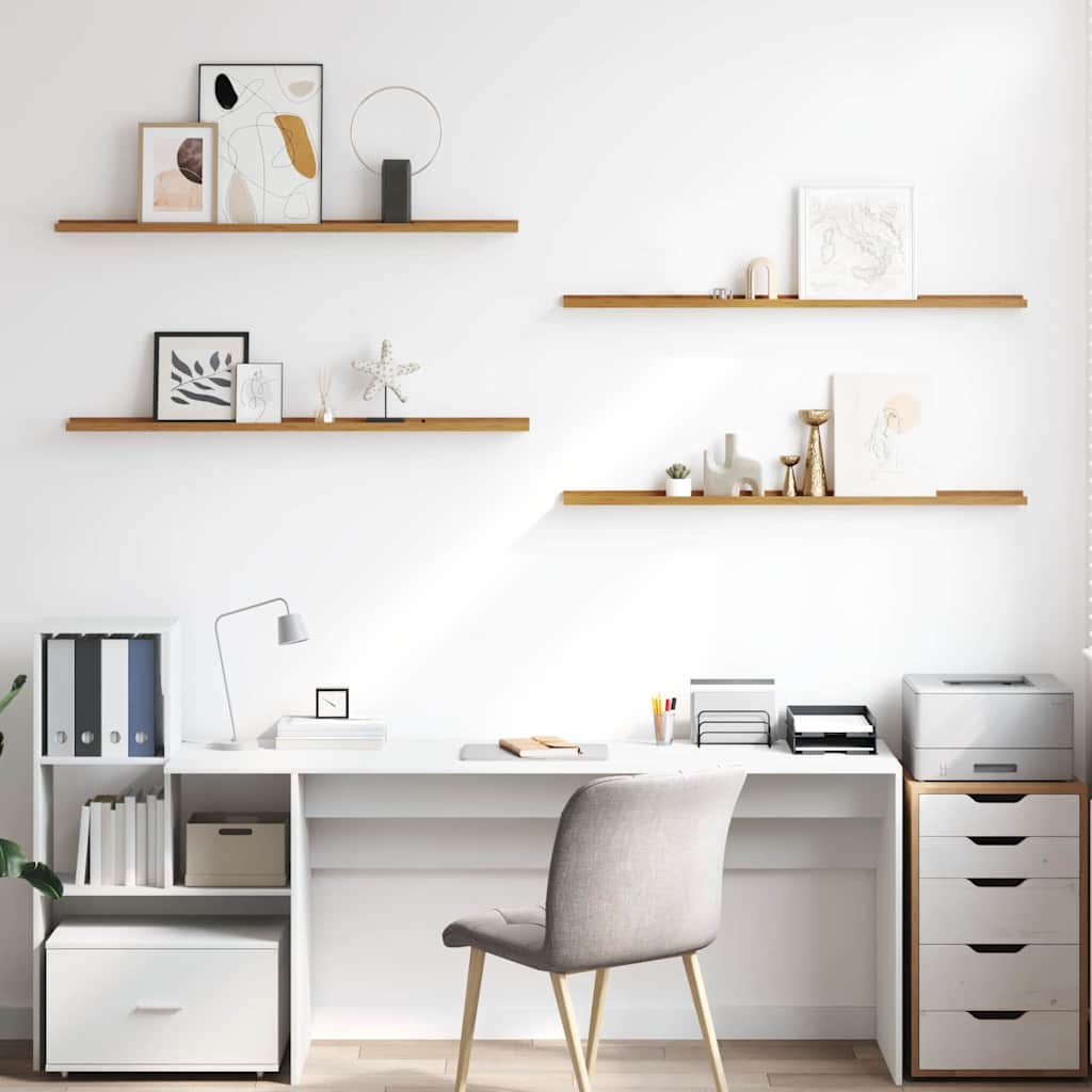 Étagère Murale 4 pcs Beige 115 x 9 x 3 cm Bois d'ingénierie - XIOS
