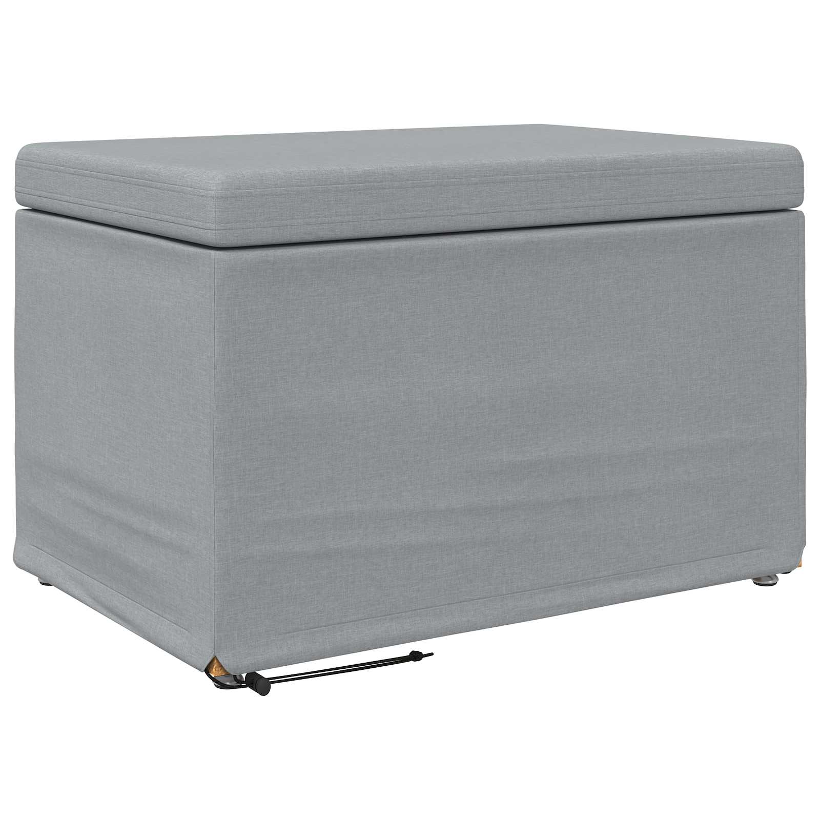Tabouret Gris clair 61 x 41 x 40 cm Tissu et bois stratifié - XIOS