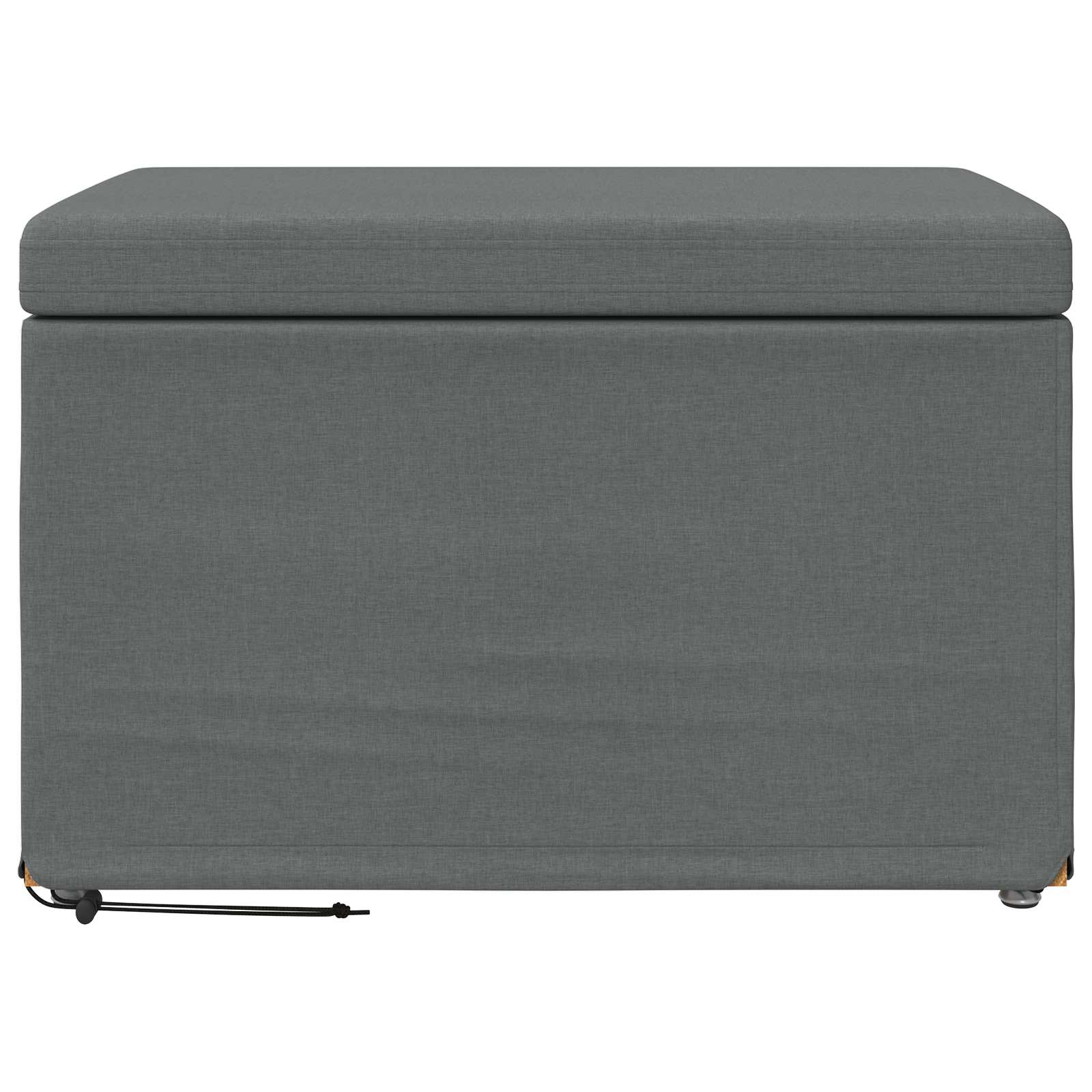 Tabouret Gris foncé 61 x 41 x 40 cm Tissu et bois stratifié - XIOS