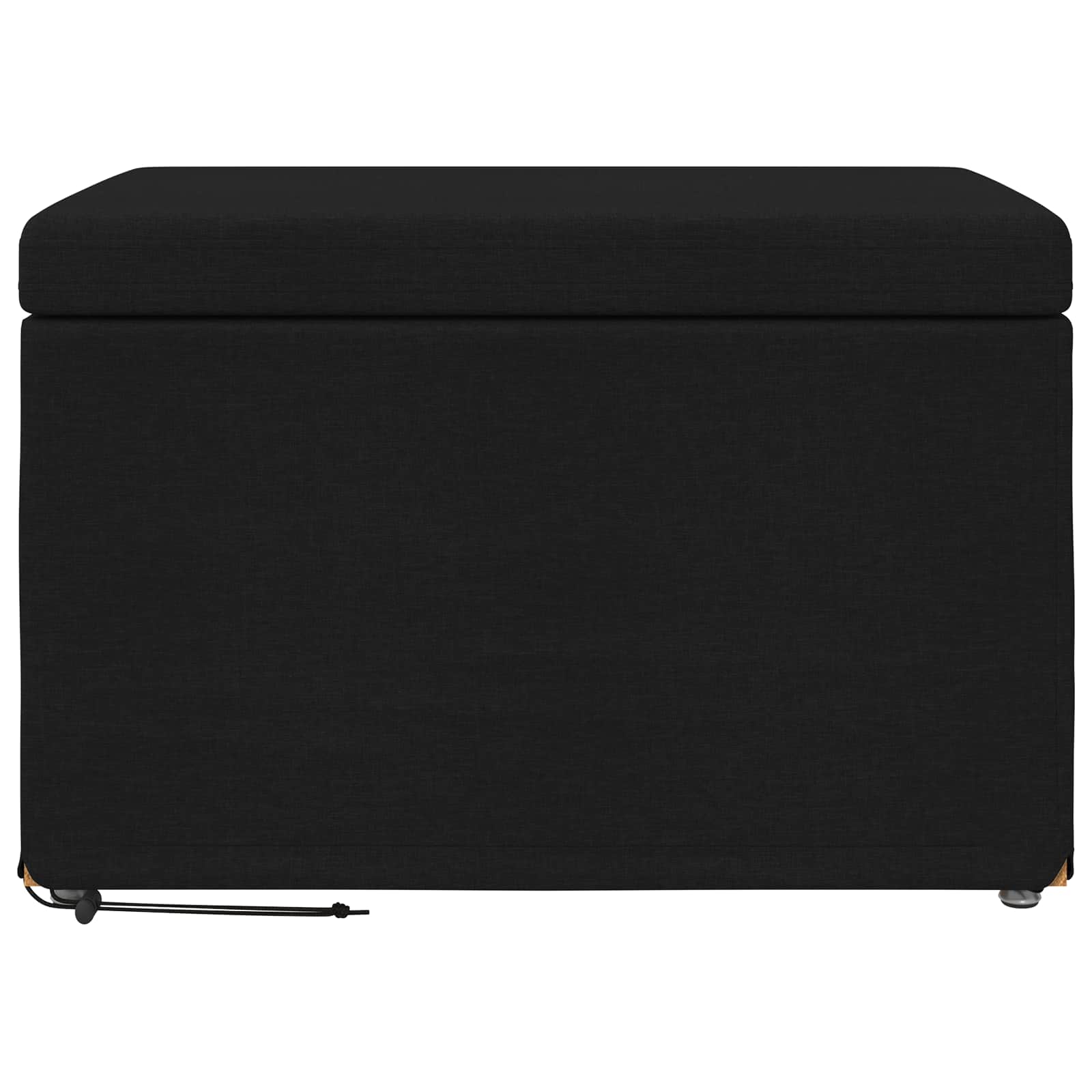 Tabouret Noir 61 x 41 x 40 cm Tissu et bois stratifié - XIOS