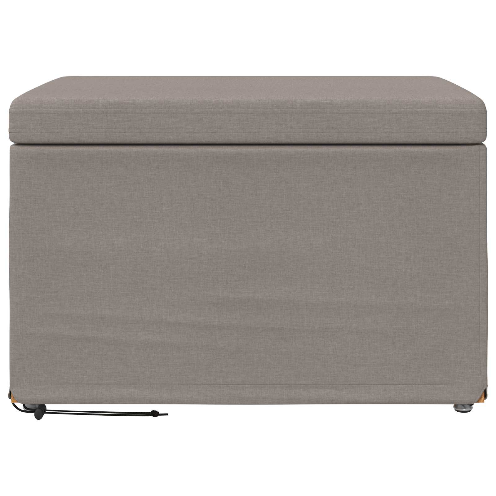 Tabouret Taupe 61 x 41 x 40 cm Tissu et bois stratifié