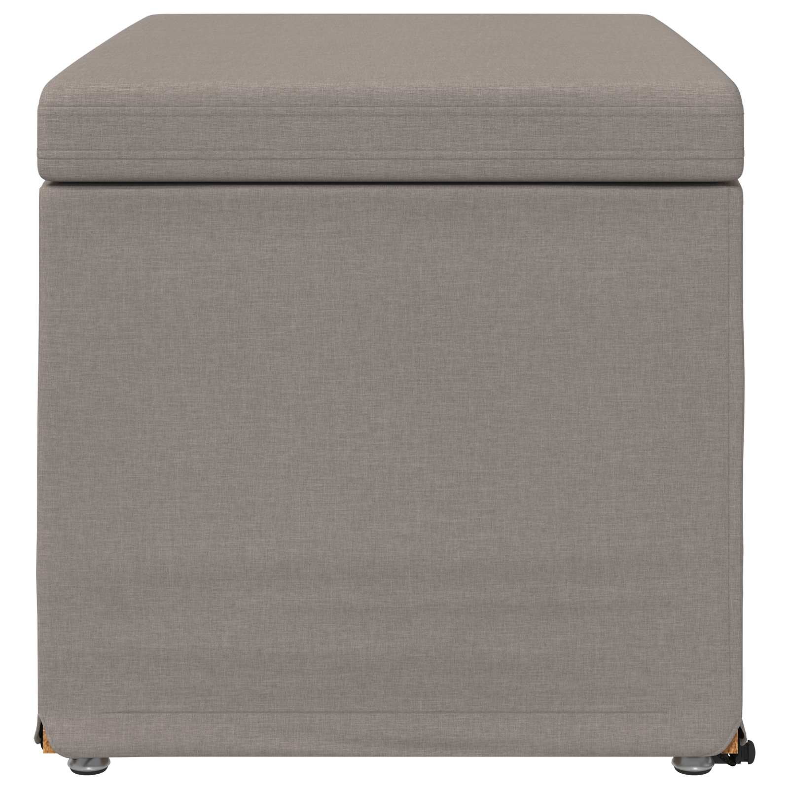 Tabouret Taupe 61 x 41 x 40 cm Tissu et bois stratifié