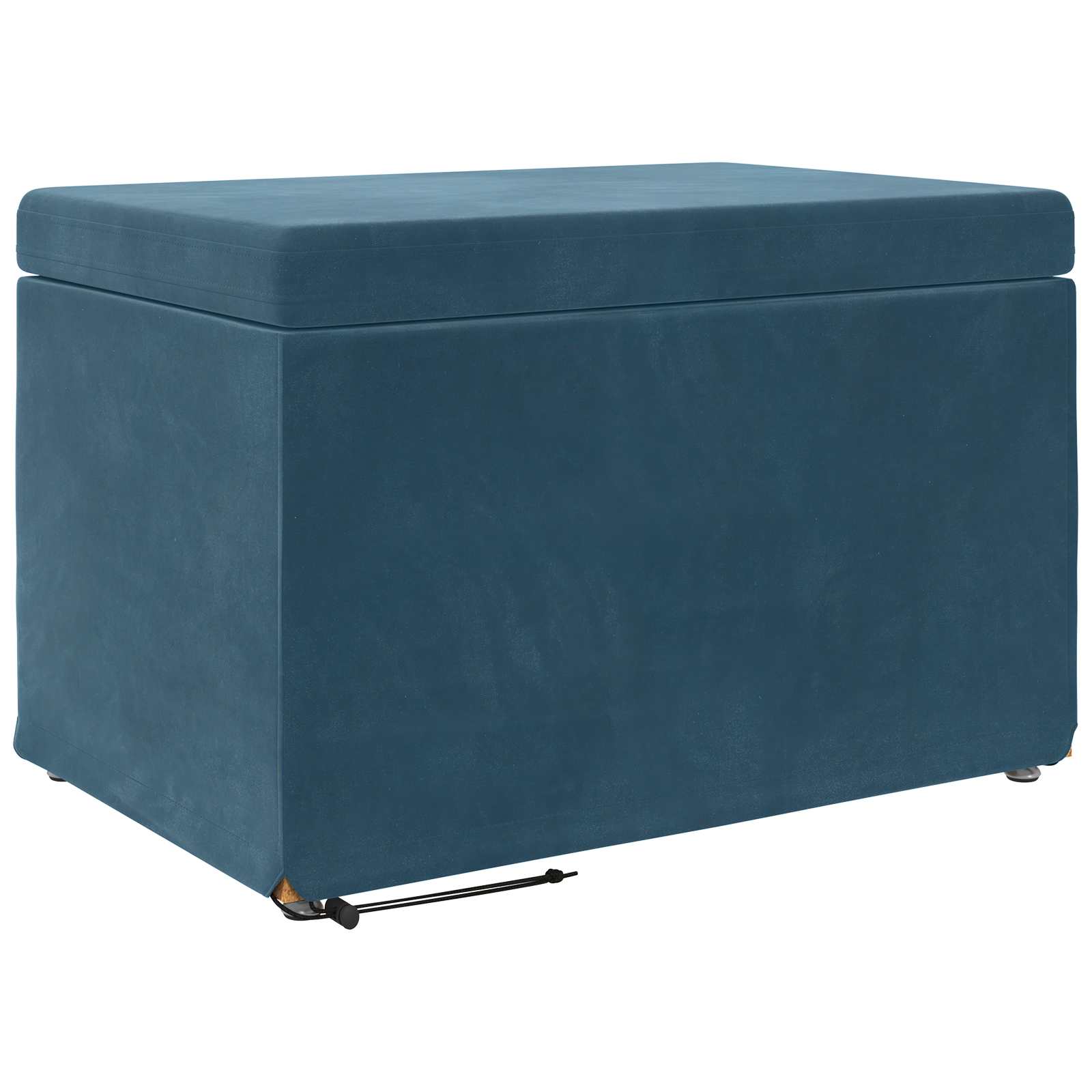 Tabouret Bleu 61 x 41 x 40 cm Velours et Bois Composite - XIOS