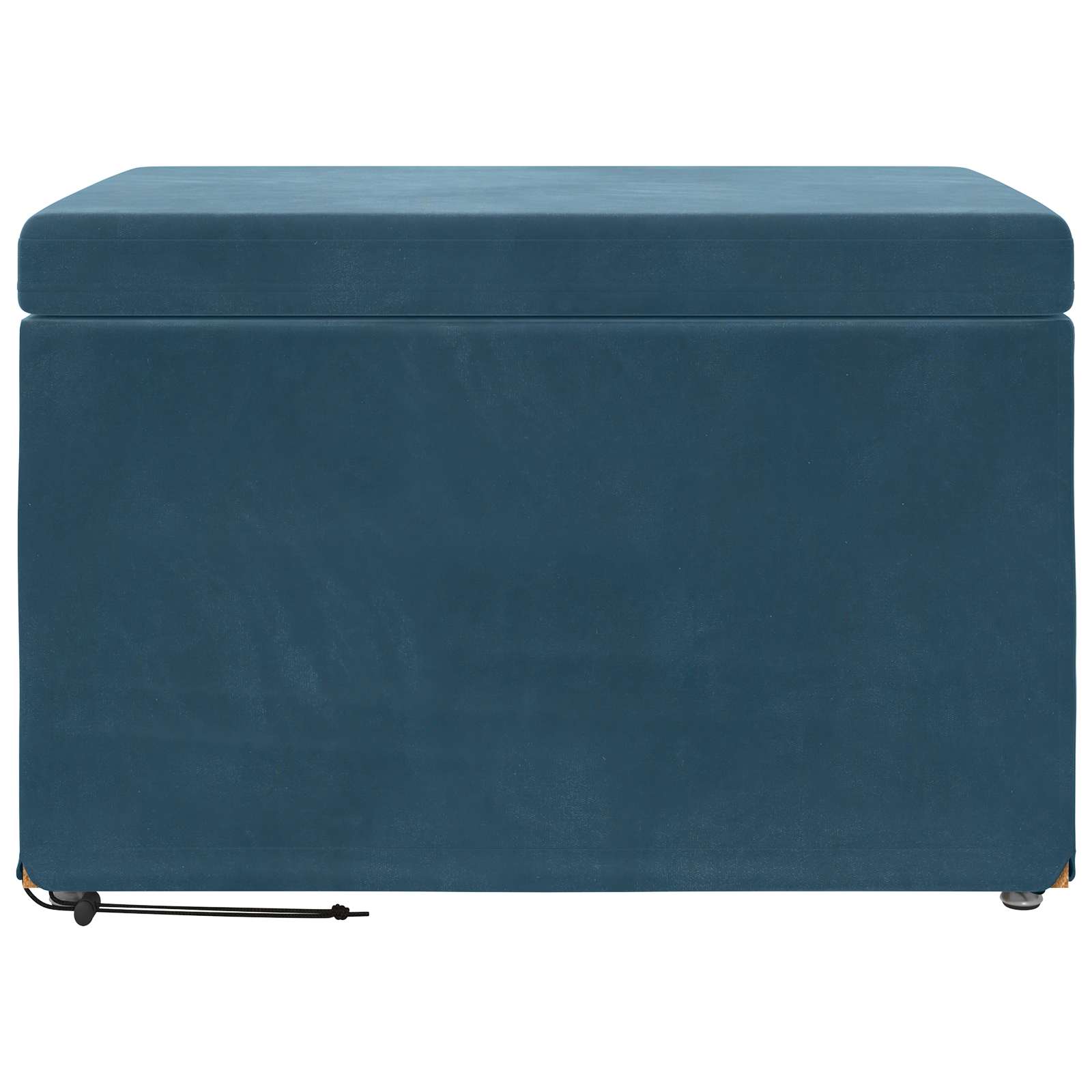 Tabouret Bleu 61 x 41 x 40 cm Velours et Bois Composite - XIOS