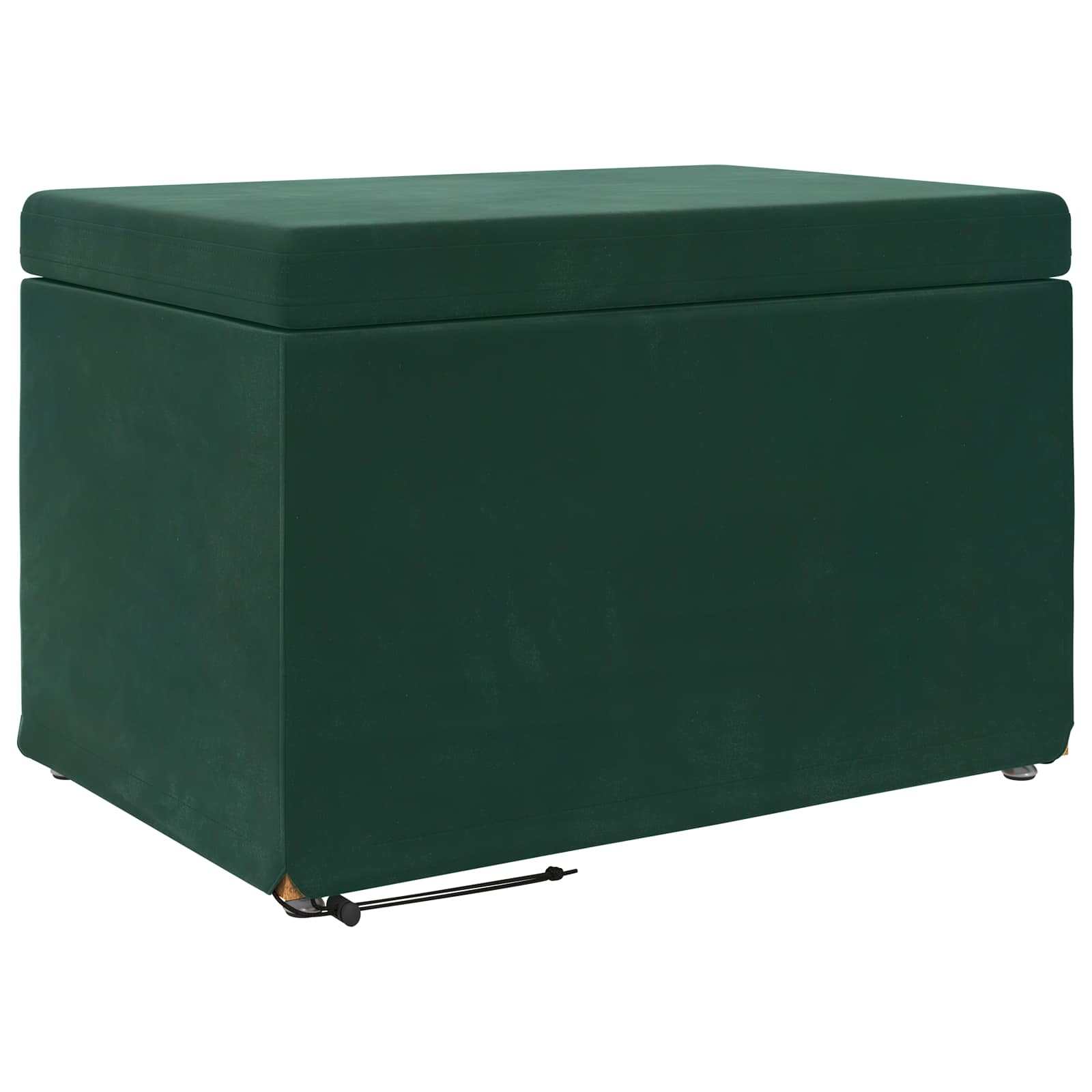 Tabouret Vert foncé 61 x 41 x 40 cm Velours et Bois Composite - XIOS