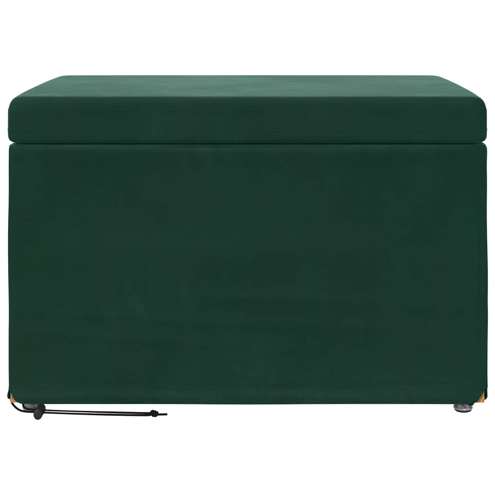 Tabouret Vert foncé 61 x 41 x 40 cm Velours et Bois Composite - XIOS