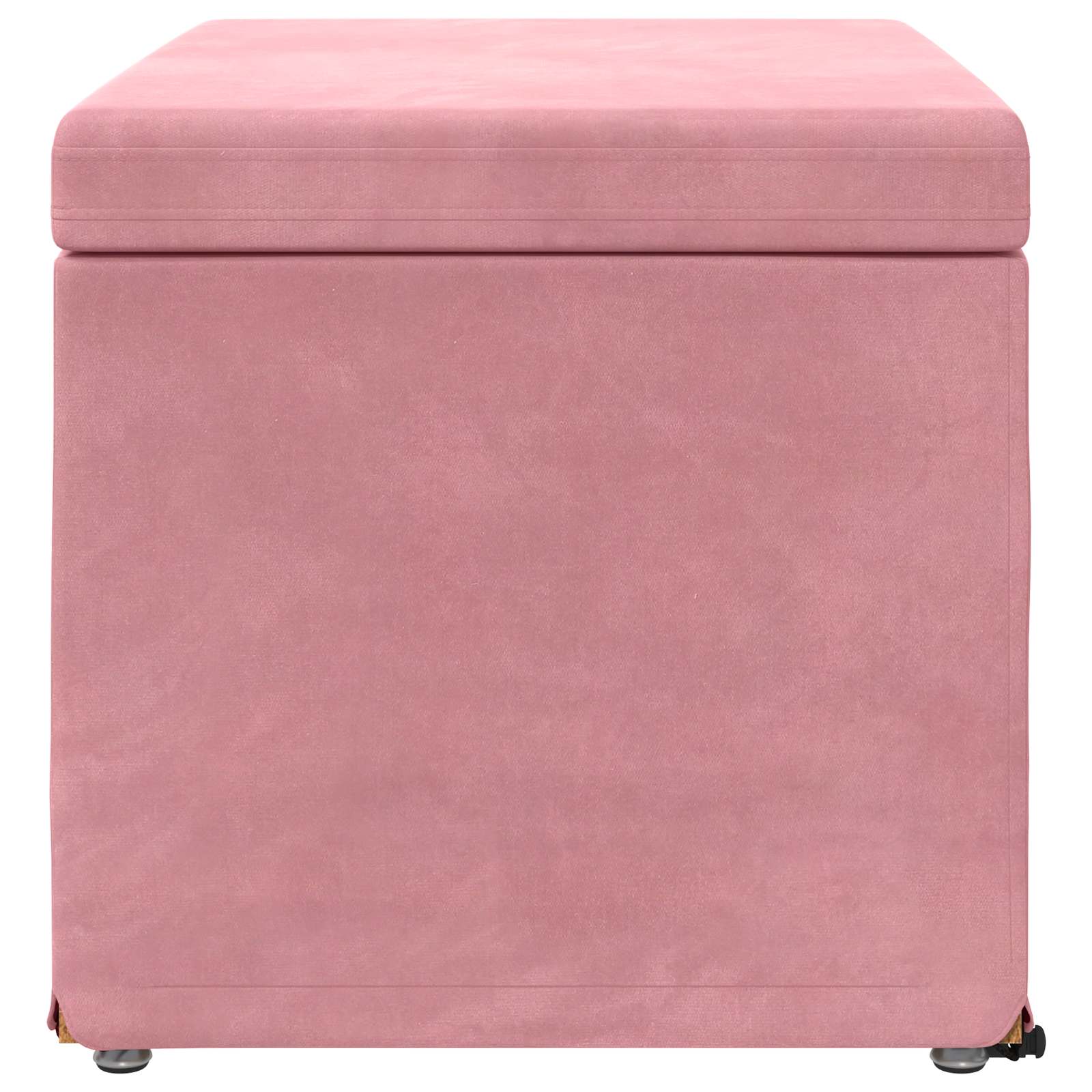 Tabouret Rose 61 x 41 x 40 cm Velours et Bois Composite - XIOS