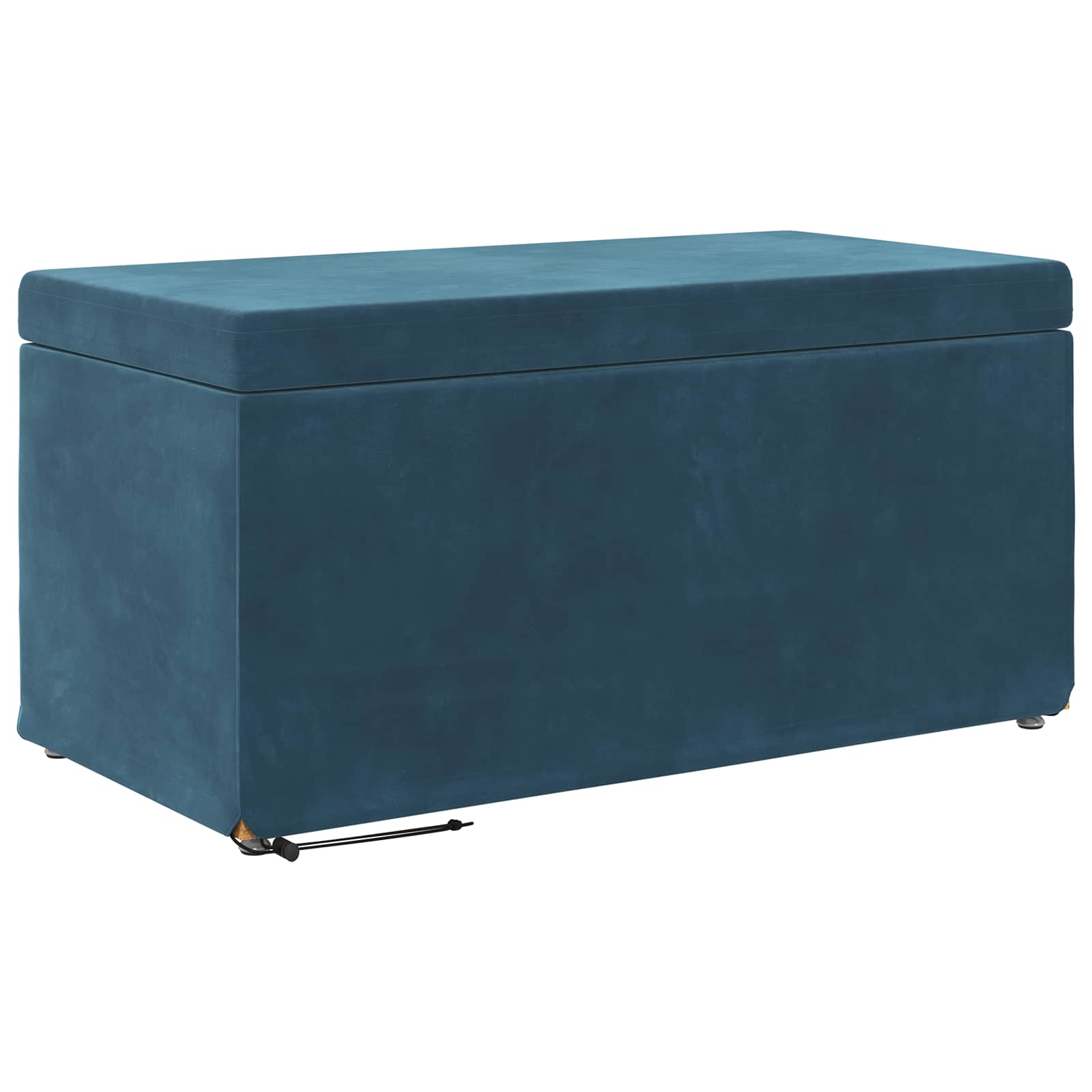 Tabouret Bleu 81 x 41 x 40 cm Velours et Bois Composite - XIOS