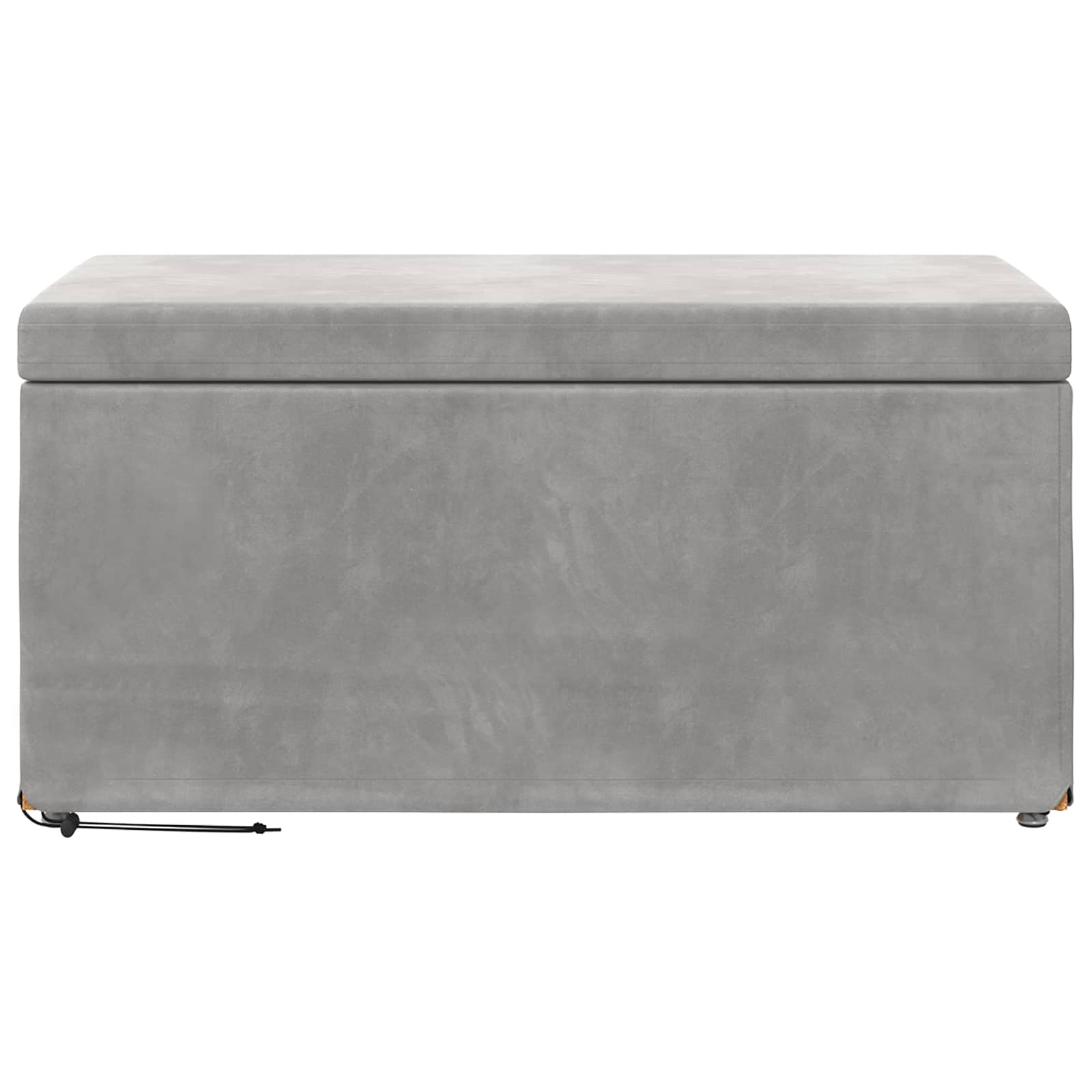 Tabouret Gris clair 81 x 41 x 40 cm Velours et Bois Composite - XIOS