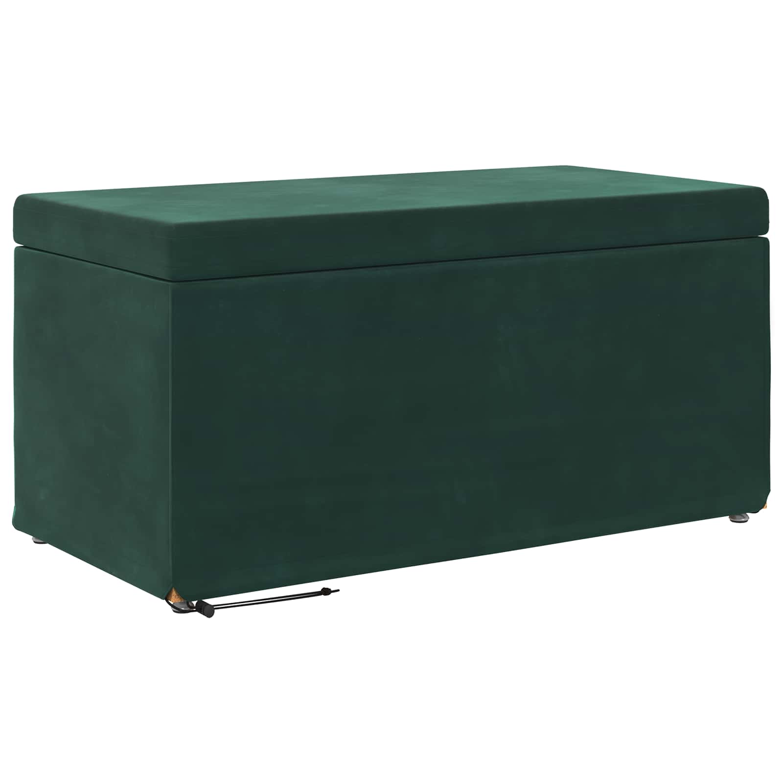 Tabouret Vert foncé 81 x 41 x 40 cm Velours et Bois Composite - XIOS