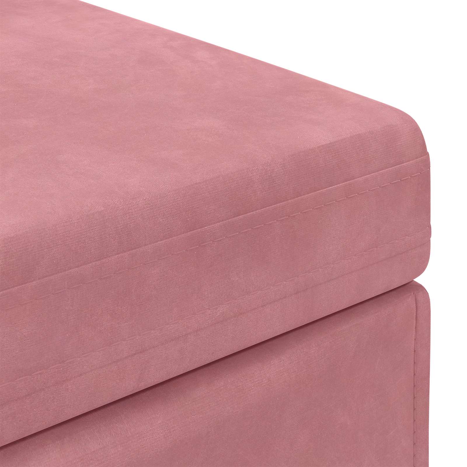 Tabouret Rose 81 x 41 x 40 cm Velours et Bois Composite - XIOS