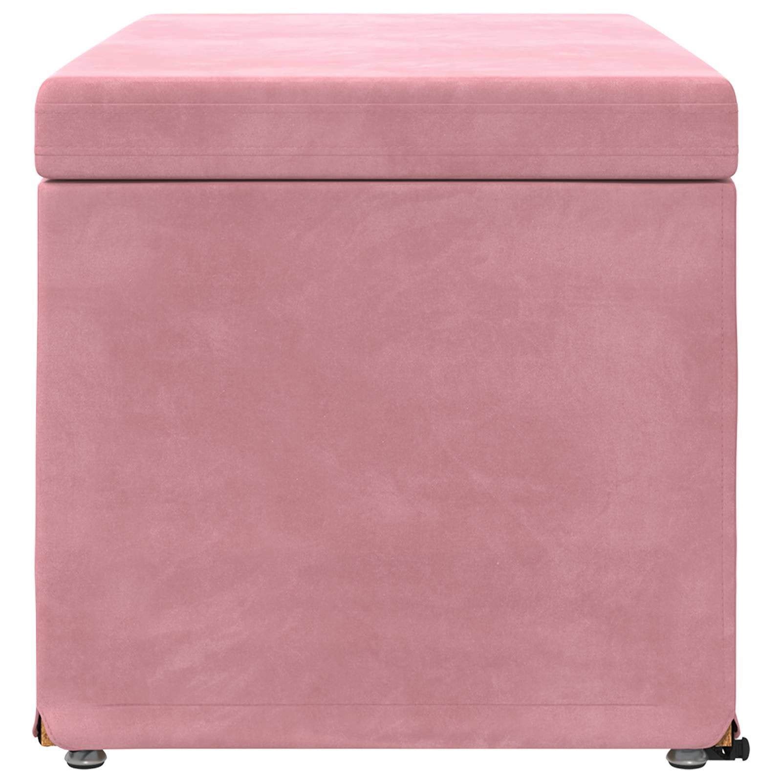 Tabouret Rose 81 x 41 x 40 cm Velours et Bois Composite - XIOS