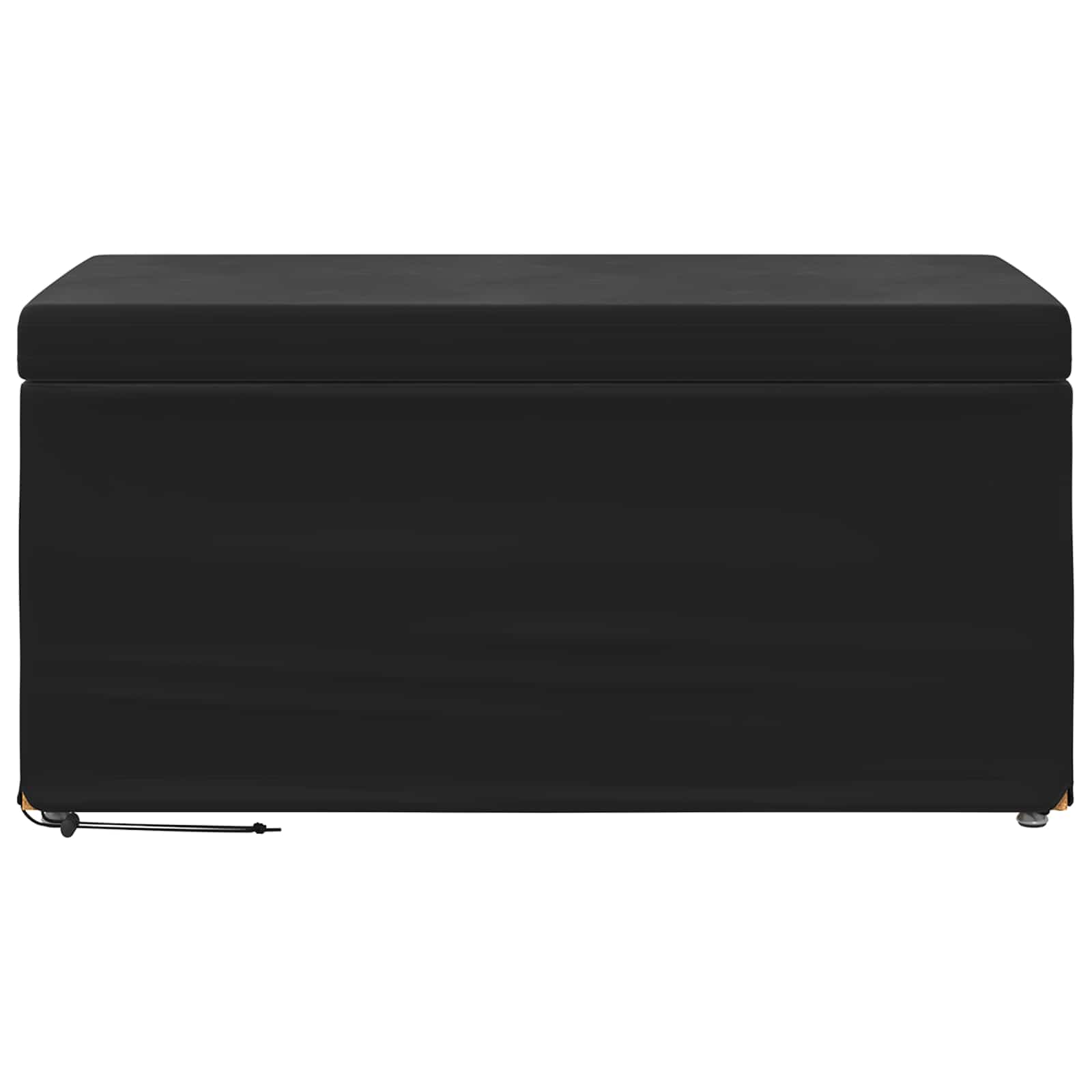 Tabouret Noir 81 x 41 x 40 cm Velours et Bois Composite - XIOS