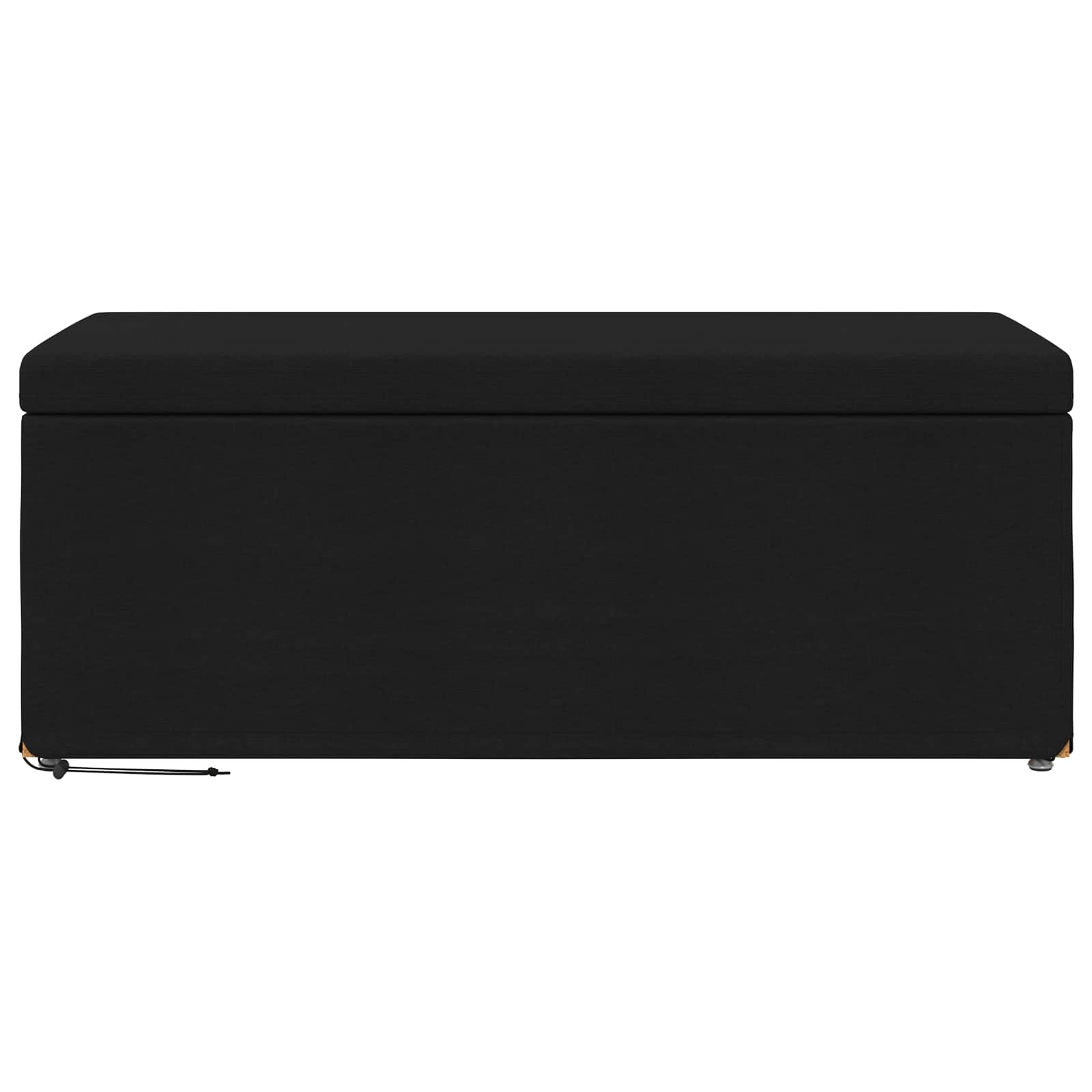 Tabouret Noir 101 x 41 x 40 cm Tissu et bois stratifié - XIOS