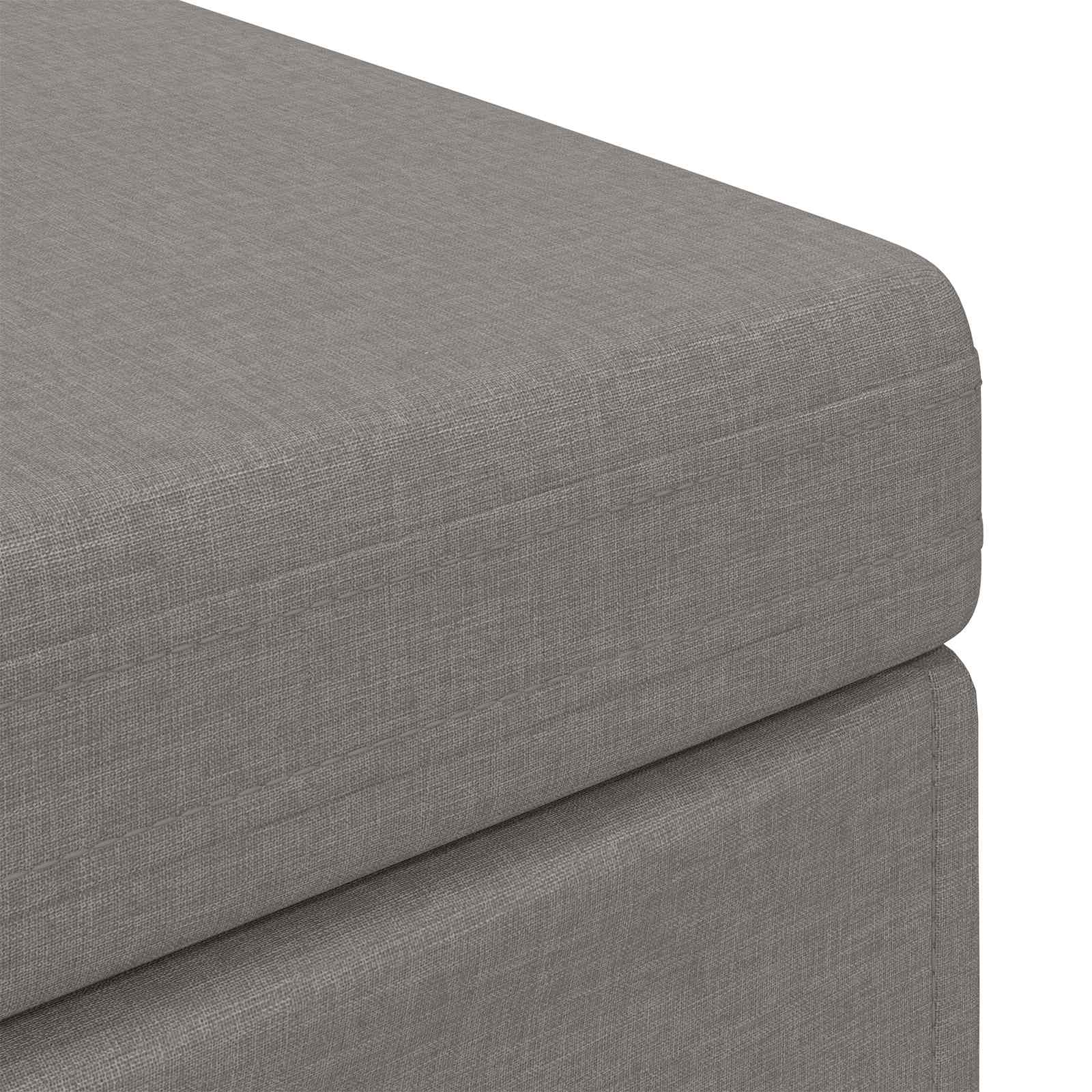 Tabouret Taupe 101 x 41 x 40 cm Tissu et bois stratifié - XIOS