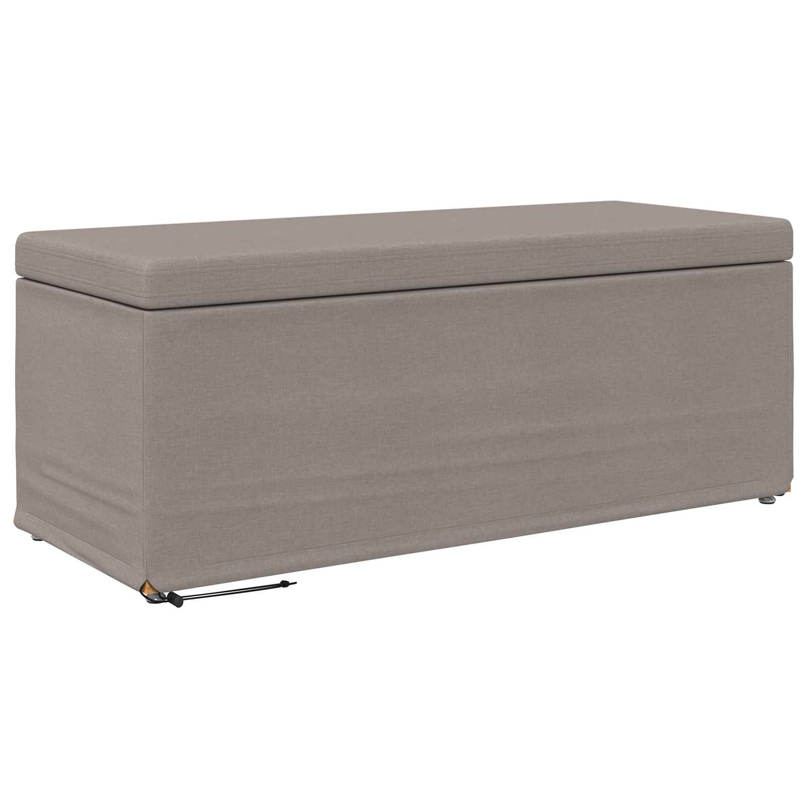 Tabouret Taupe 101 x 41 x 40 cm Tissu et bois stratifié - XIOS