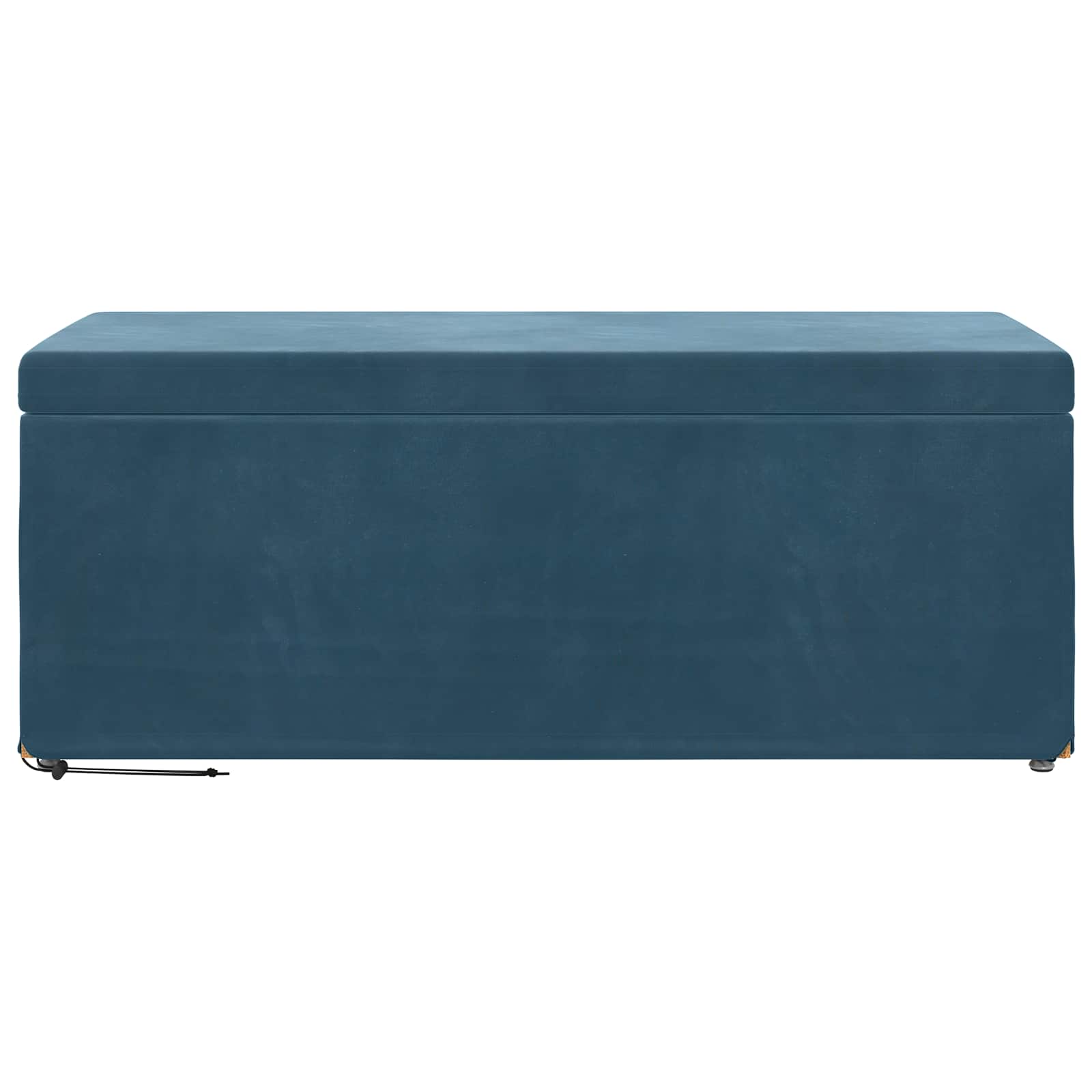 Tabouret Bleu 101 x 41 x 40 cm Velours et Bois Composite - XIOS