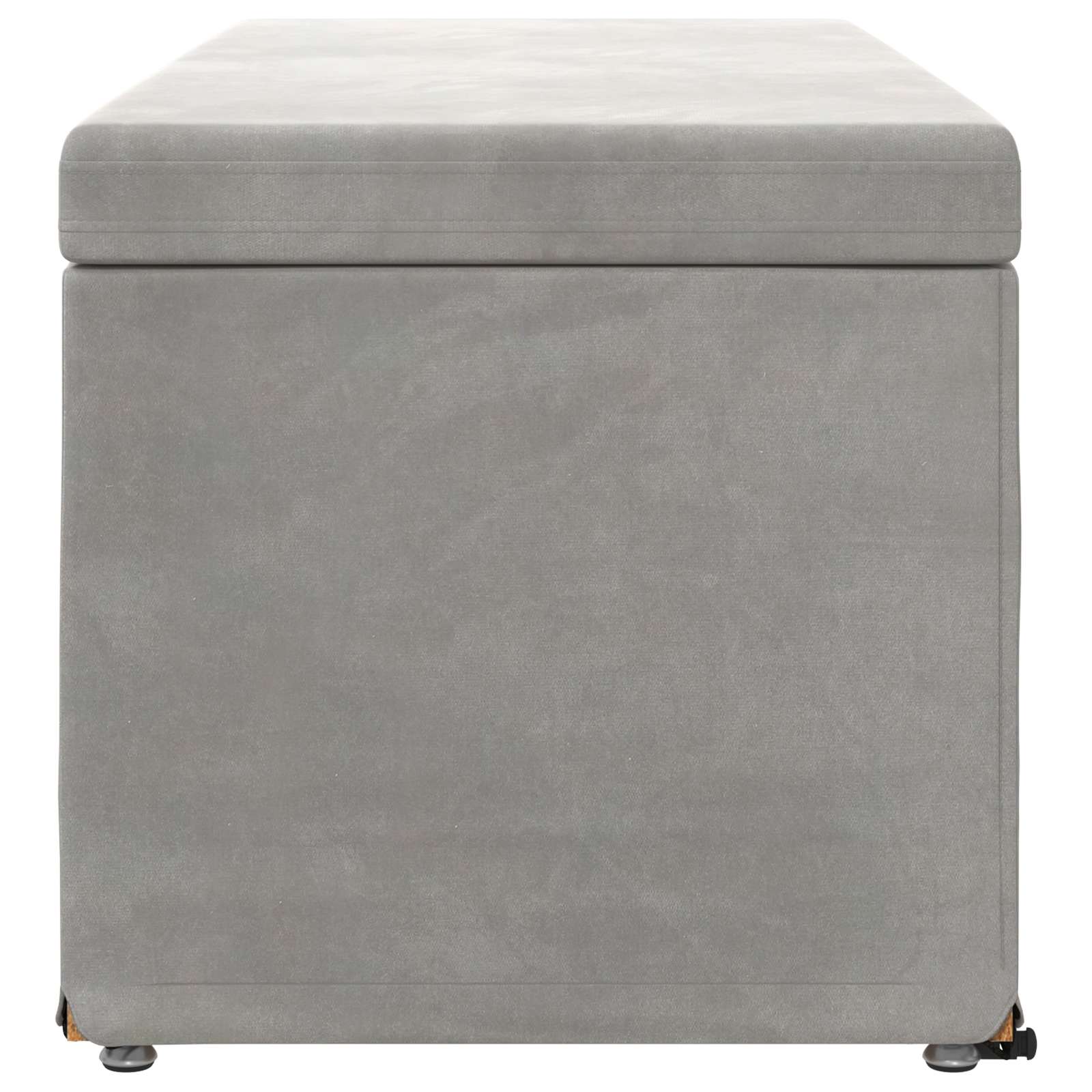 Tabouret Gris clair 101 x 41 x 40 cm Velours et Bois Composite - XIOS