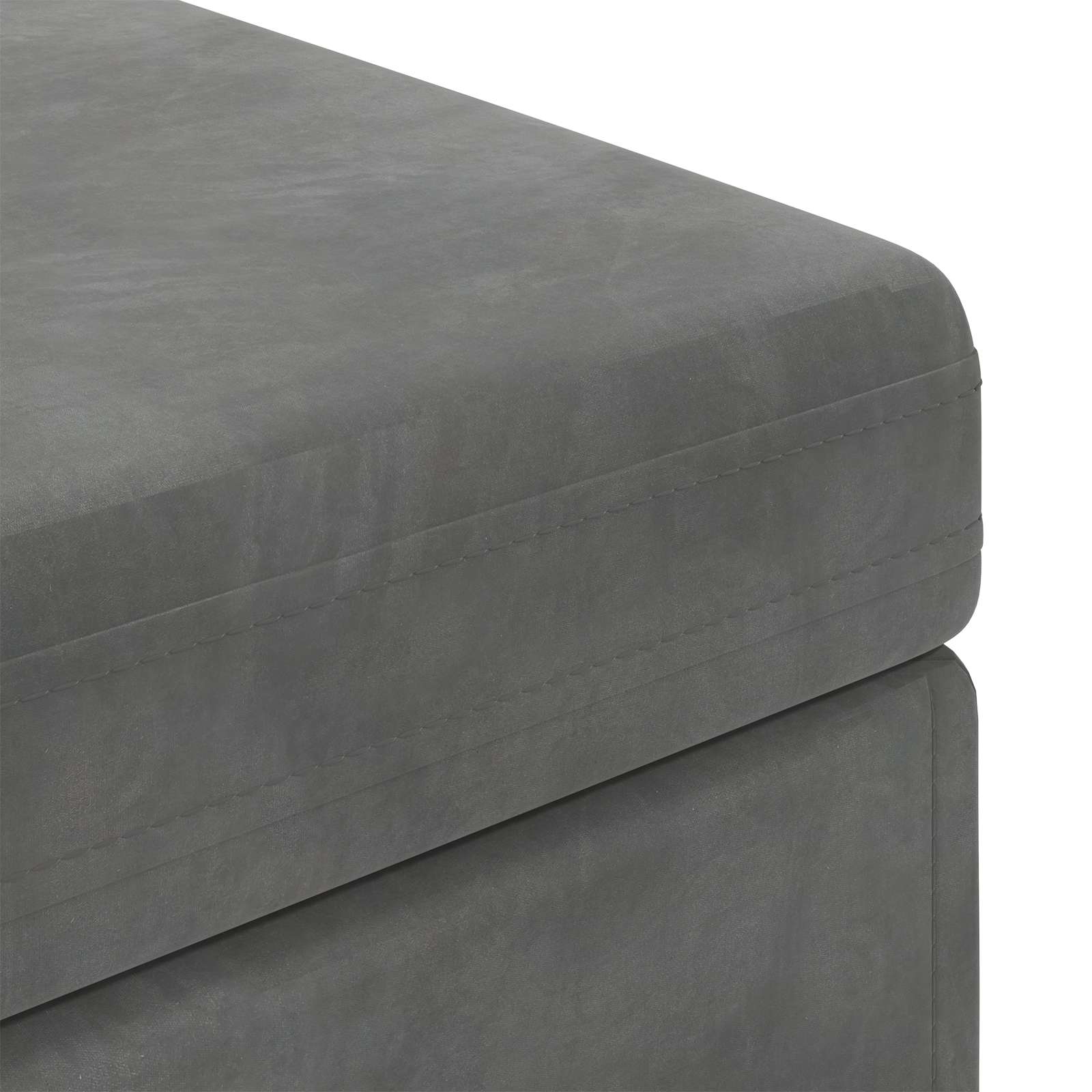 Tabouret Gris foncé 101 x 41 x 40 cm Velours et Bois Composite - XIOS
