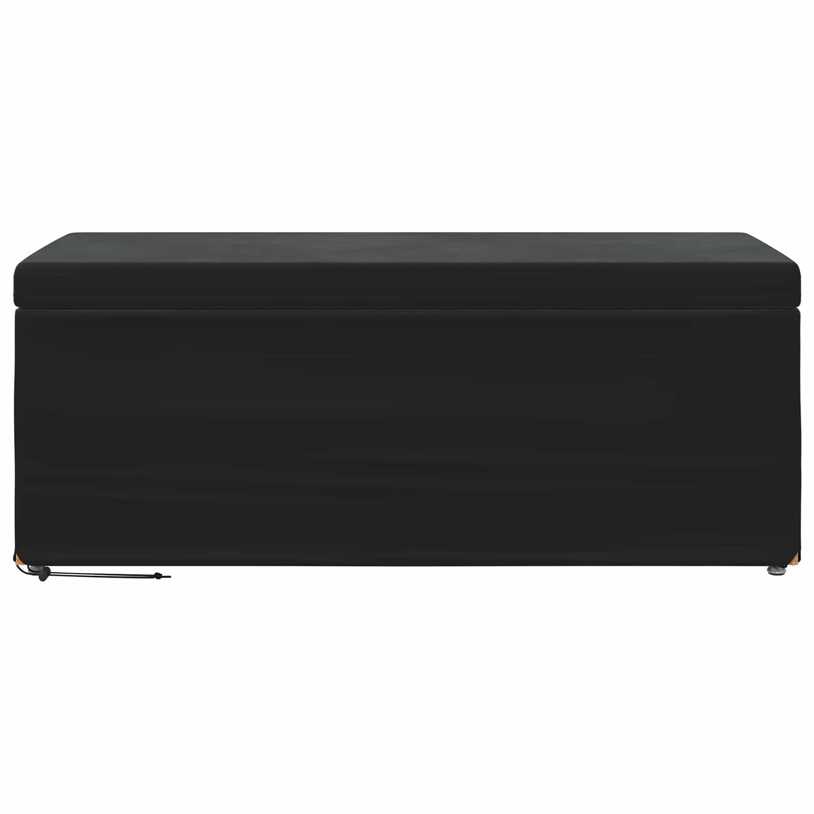 Tabouret Noir 101 x 41 x 40 cm Velours et Bois Composite - XIOS