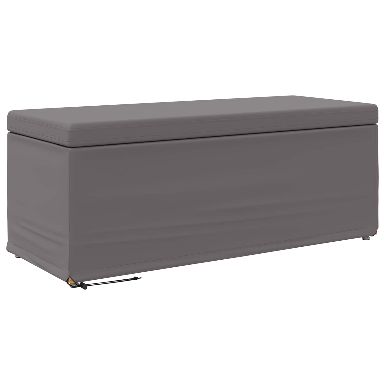 Tabouret Gris Cuir Synthétique et Bois Composite - XIOS