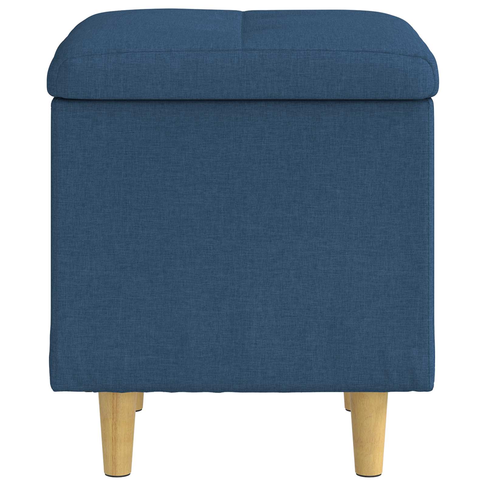 Pouf de rangement avec coussin Bleu 40 x 40 x 45 cm tissu - XIOS