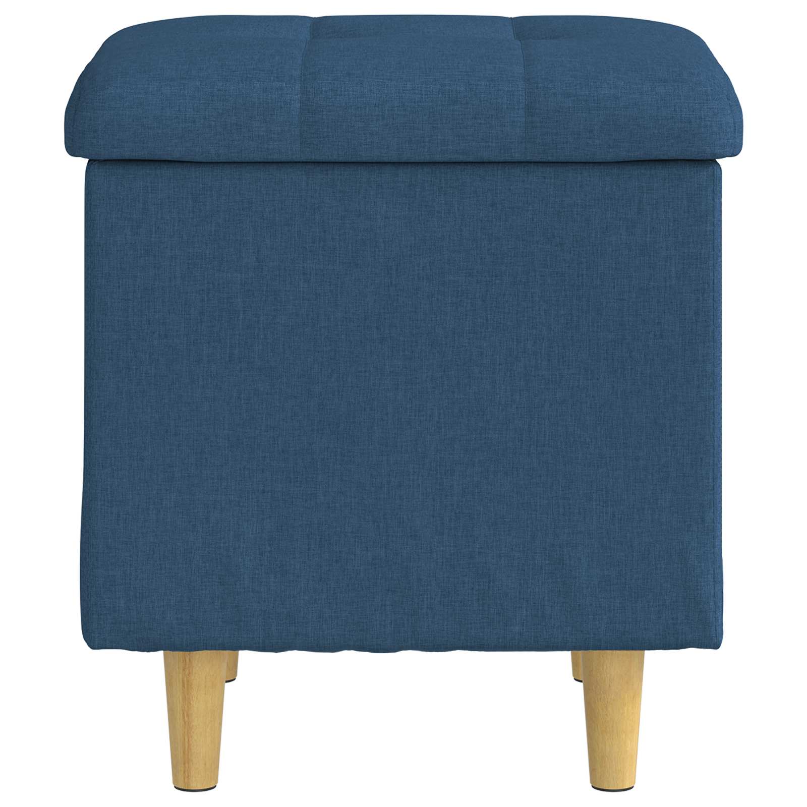 Pouf de rangement avec coussin Bleu 40 x 40 x 45 cm tissu - XIOS