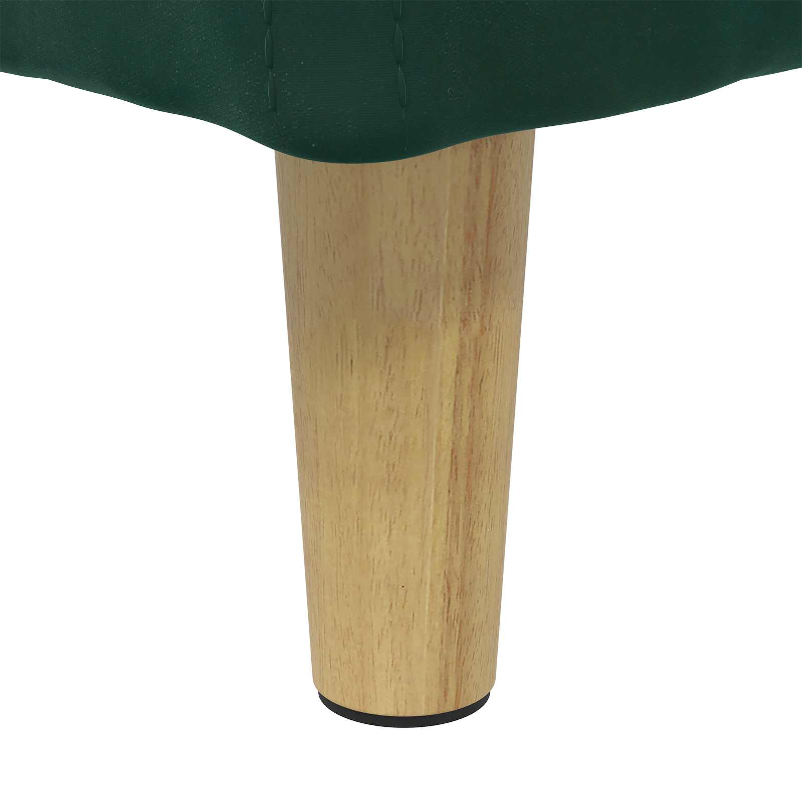 Pouf de rangement Vert foncé 40 x 40 x 45 cm Velours - XIOS