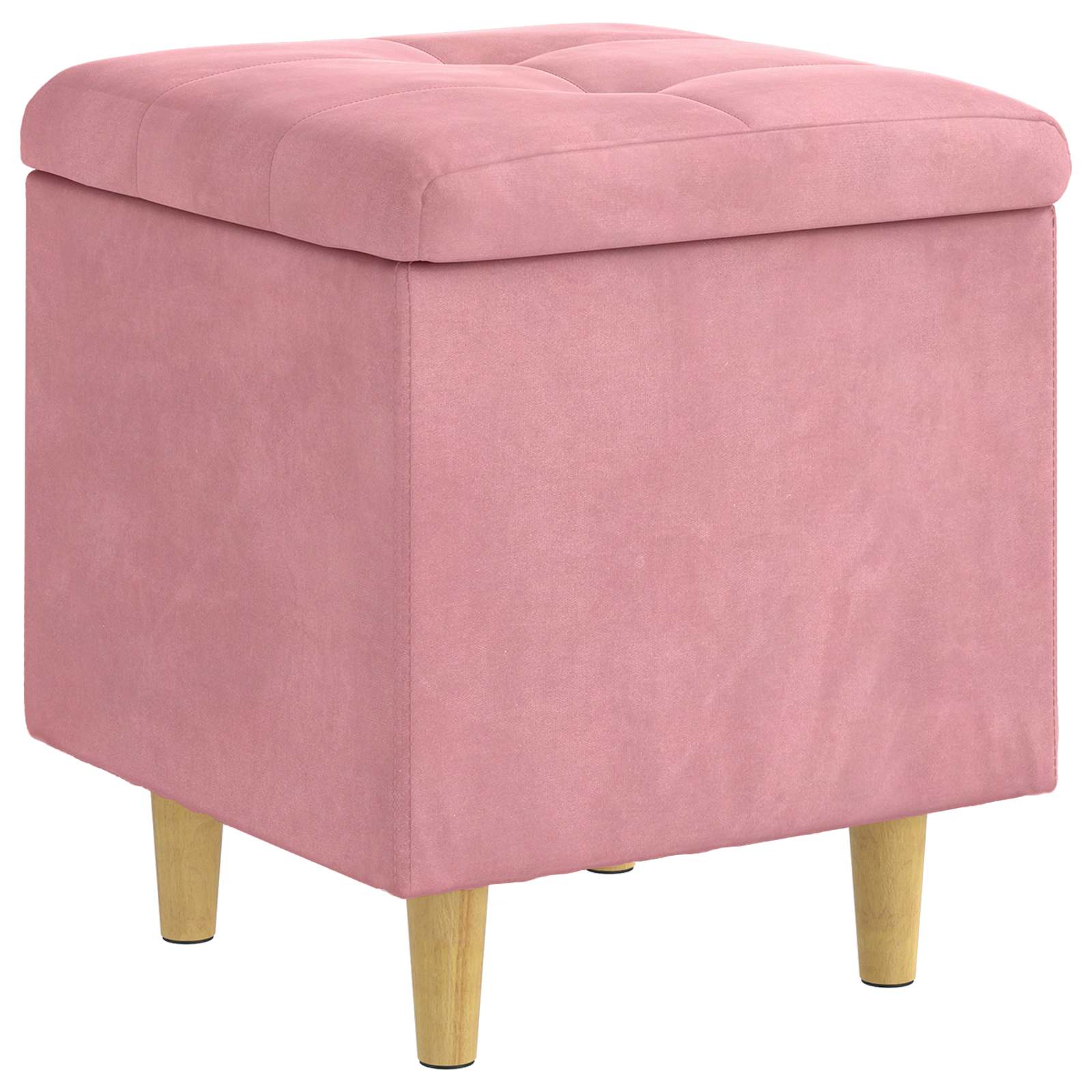 Ottoman avec rangement 40 x 40 x 45 cm Velours - XIOS