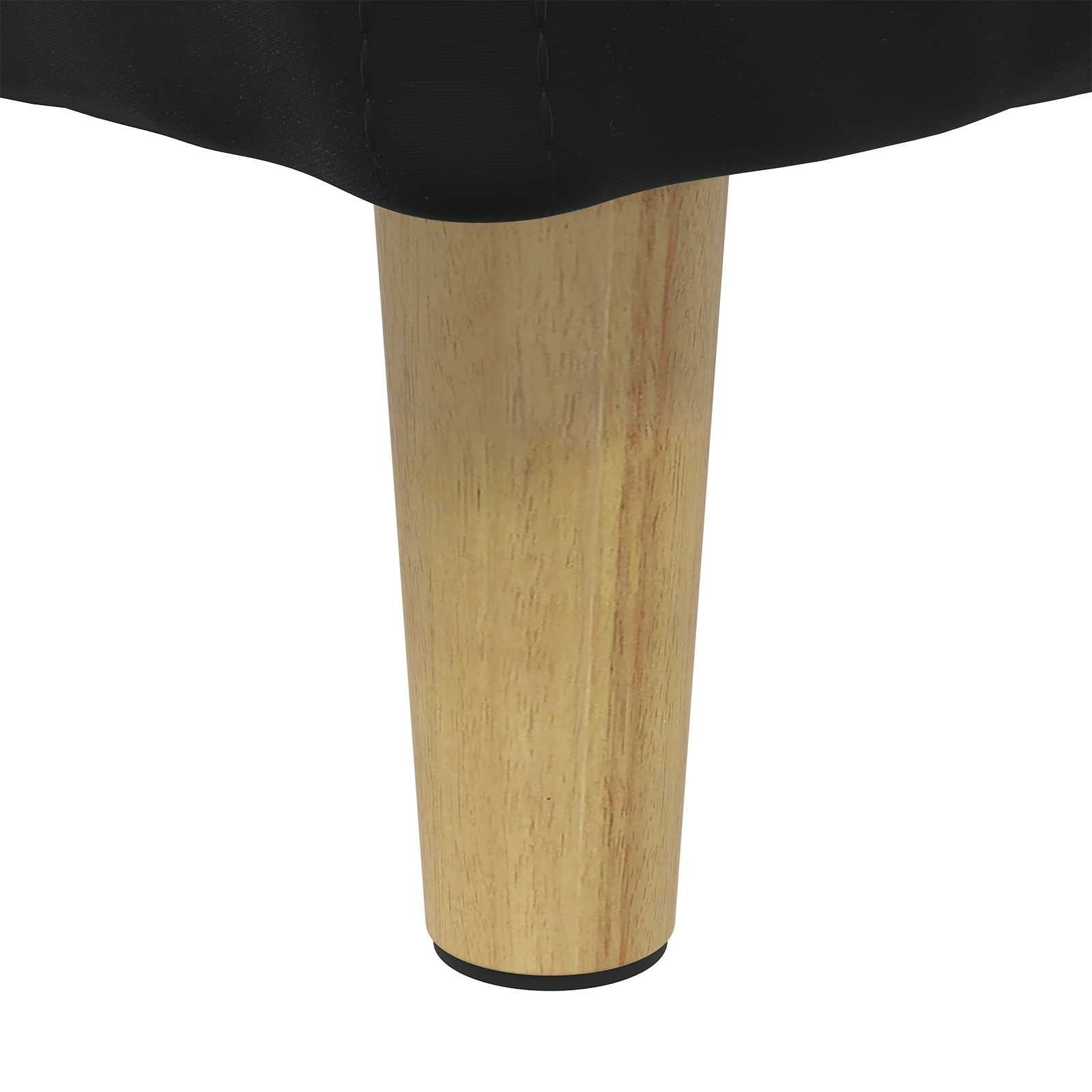 Pouf de rangement avec coussin Noir 40 x 40 x 45 cm Velours - XIOS