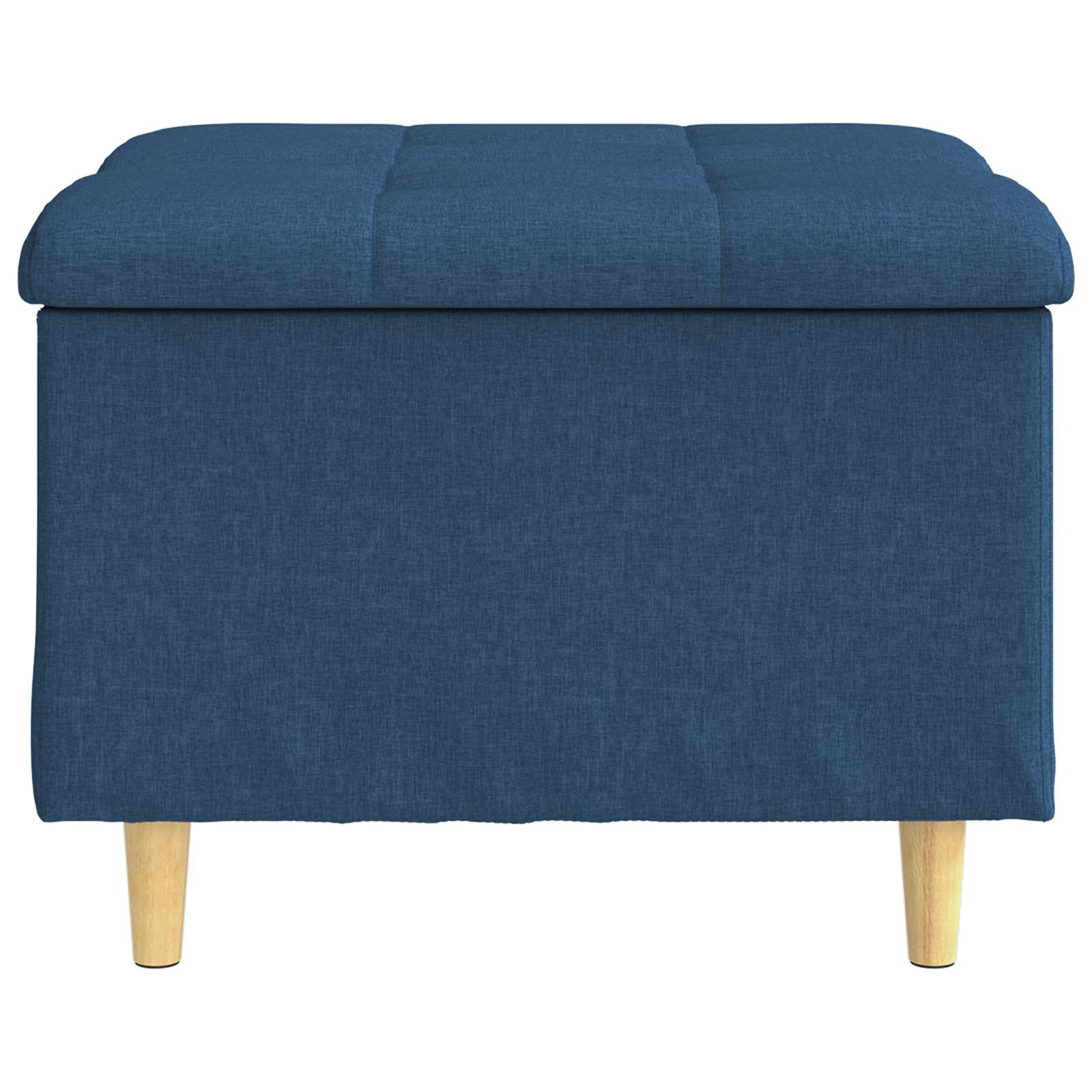 Pouf de rangement avec coussin Bleu 60 x 60 x 45 cm tissu - XIOS