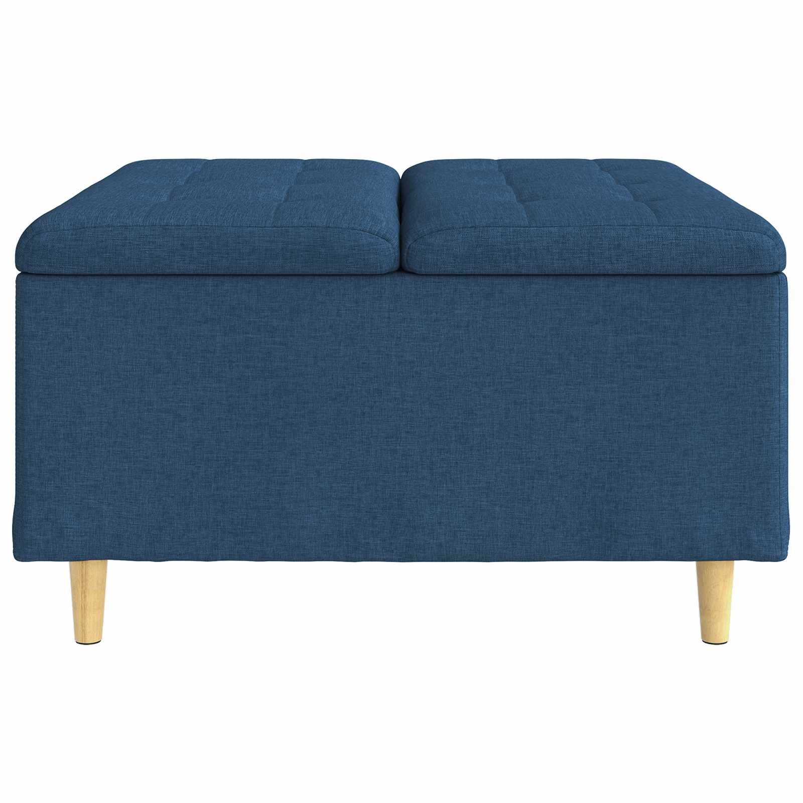 Tabouret bouton avec coussin Bleu 80 x 80 x 45 cm tissu - XIOS