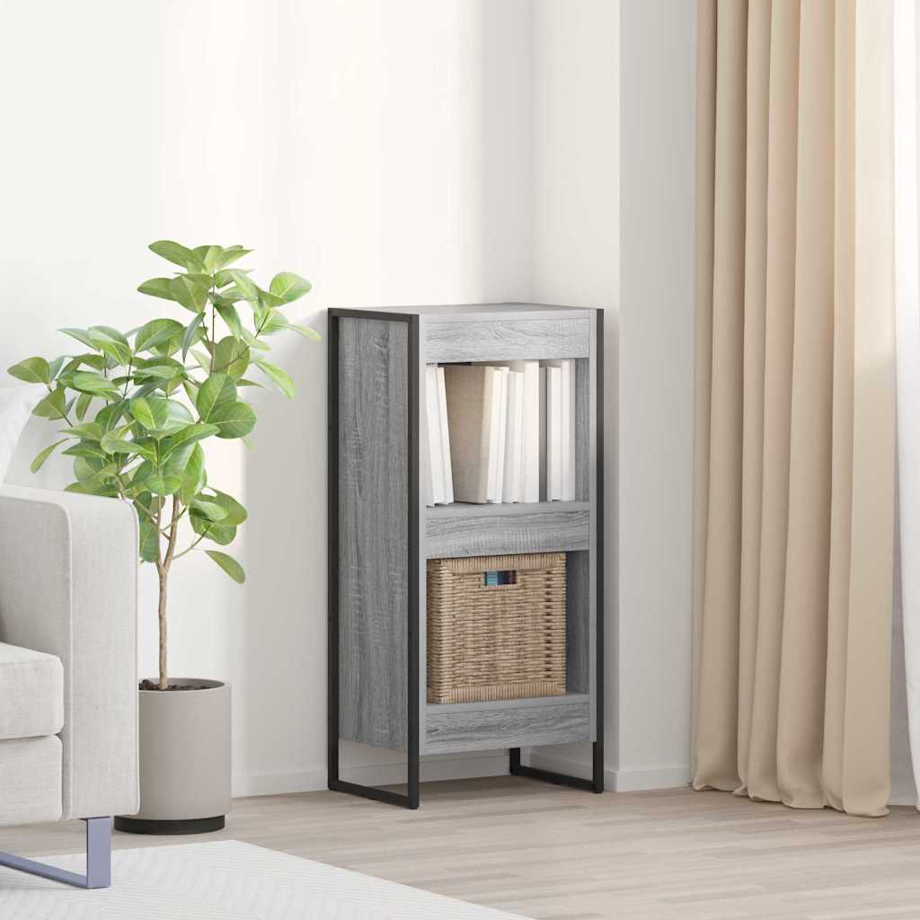 Bibliothèque Gris Sonoma 40 x 30 x 86,5 cm Bois d'ingénierie - XIOS