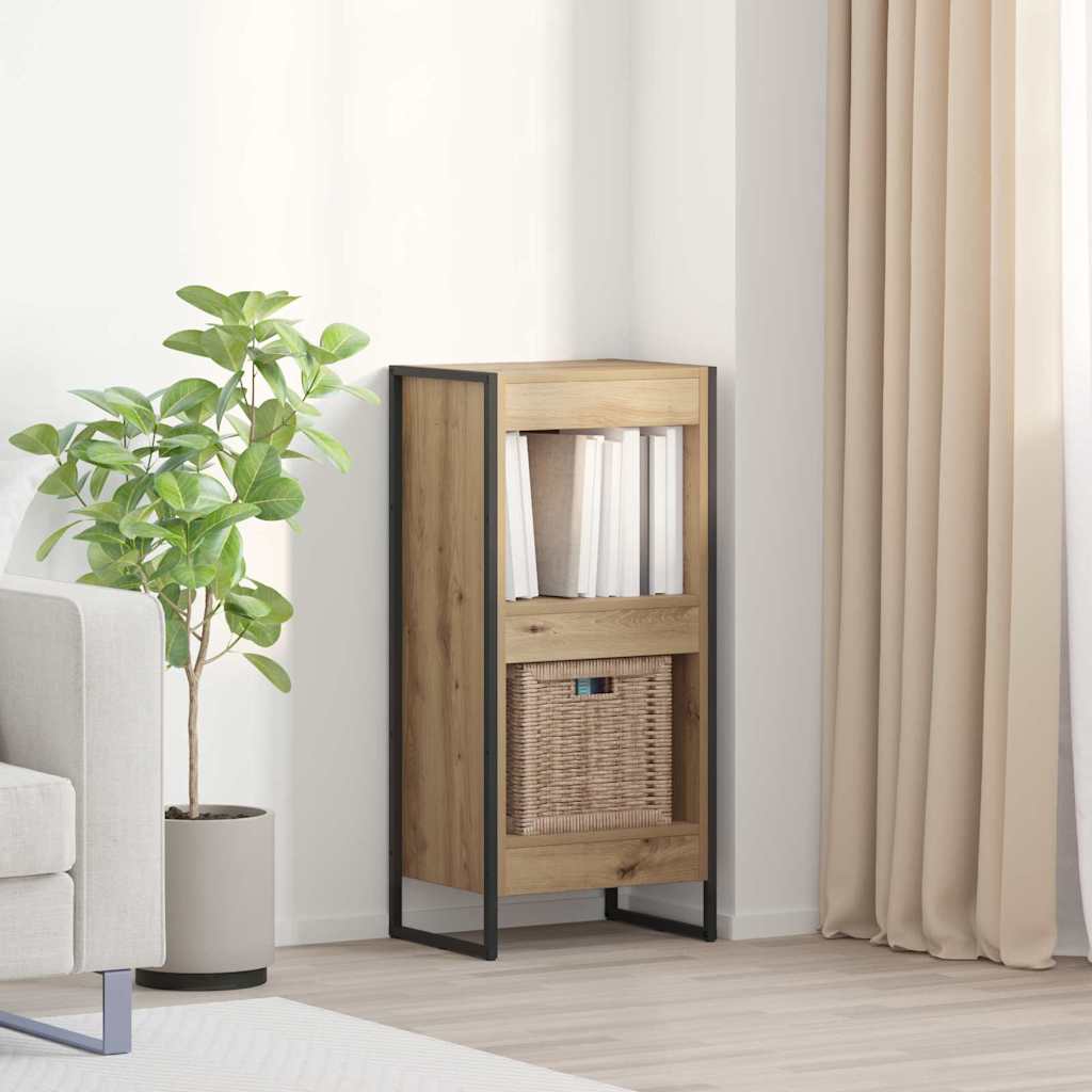 Bibliothèque Chêne artisan 80 x 30 x 155 cm Bois d'ingénierie - XIOS