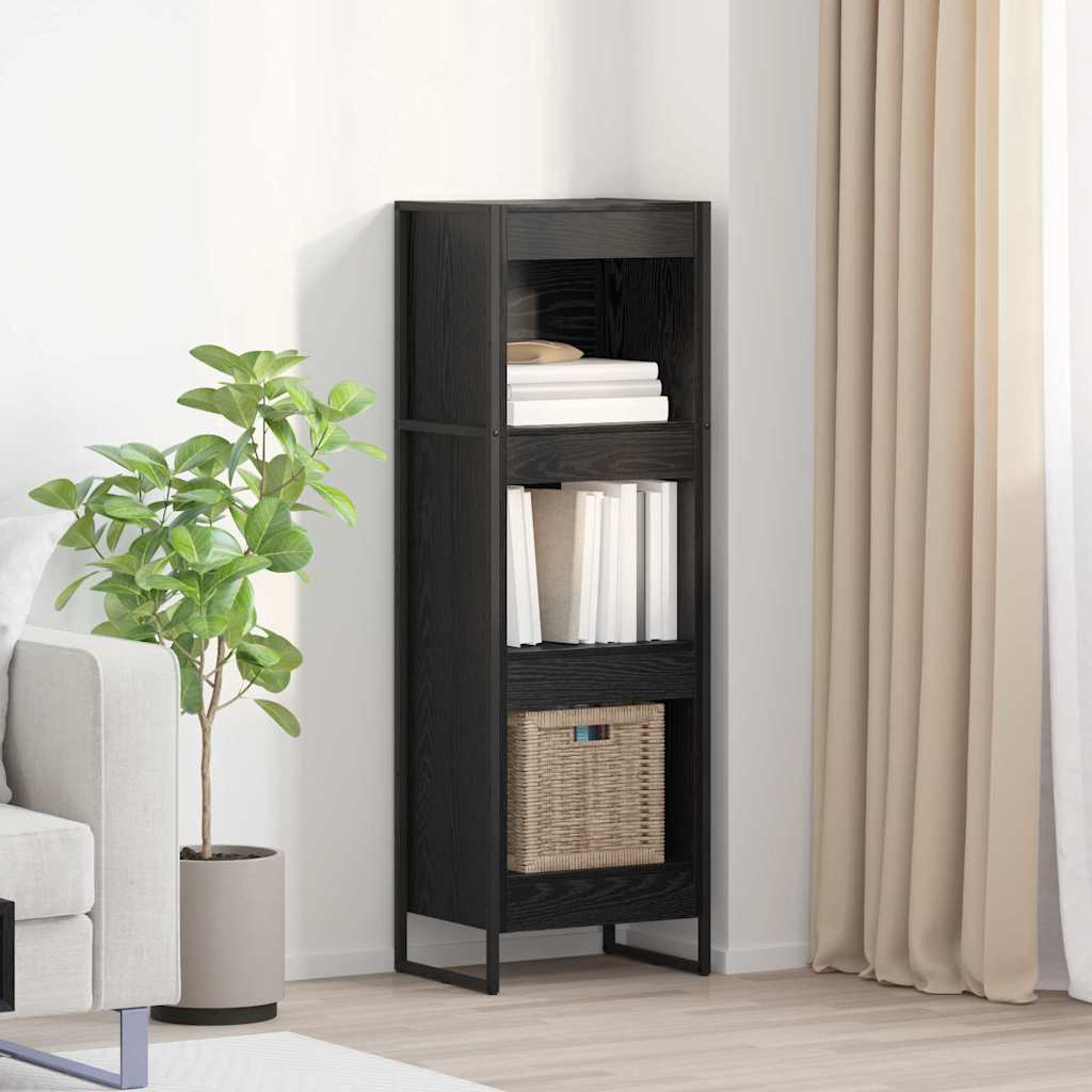 Bibliothèque Chêne noir 80 x 30 x 155 cm Bois d'ingénierie - XIOS