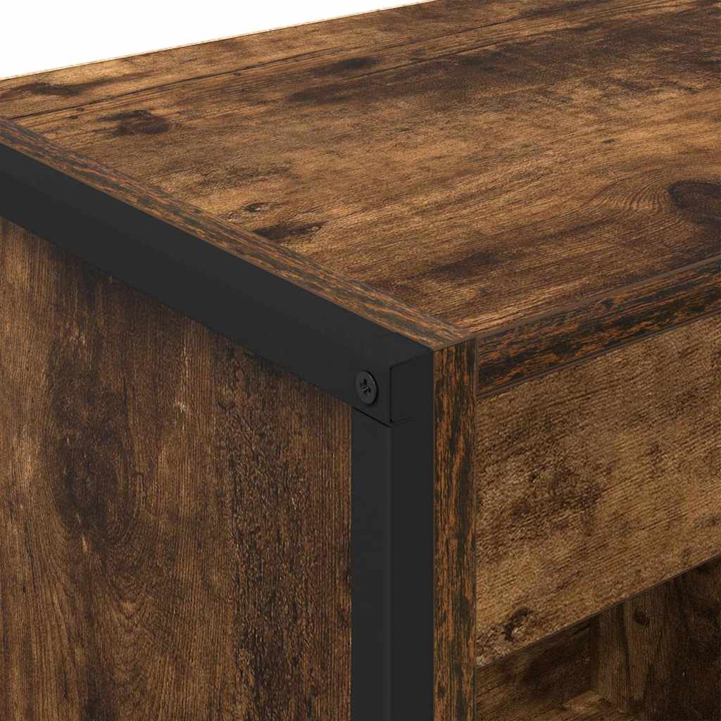 Bibliothèque Chêne Fumé 80 x 30 x 155 cm Bois d'ingénierie - XIOS