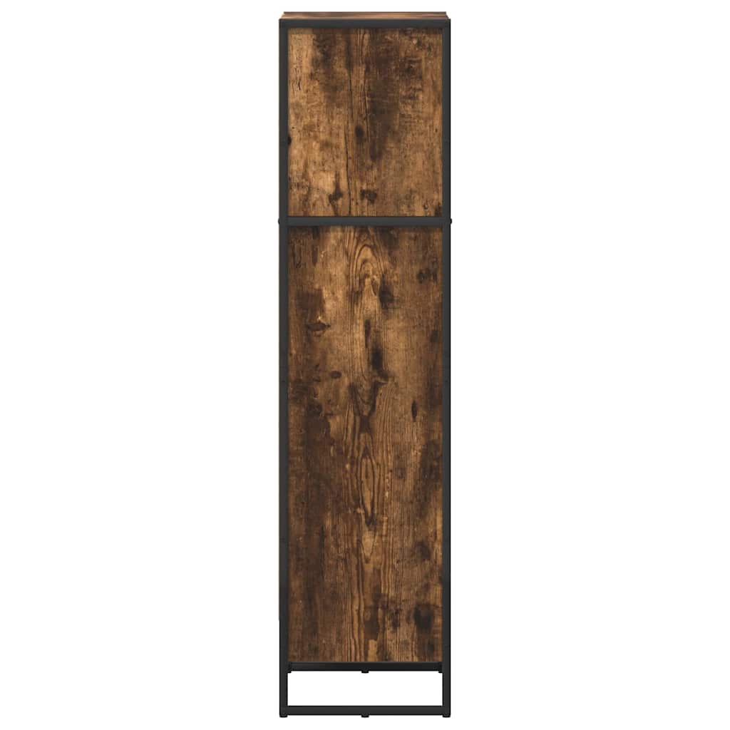 Bibliothèque Chêne Fumé 80 x 30 x 155 cm Bois d'ingénierie - XIOS