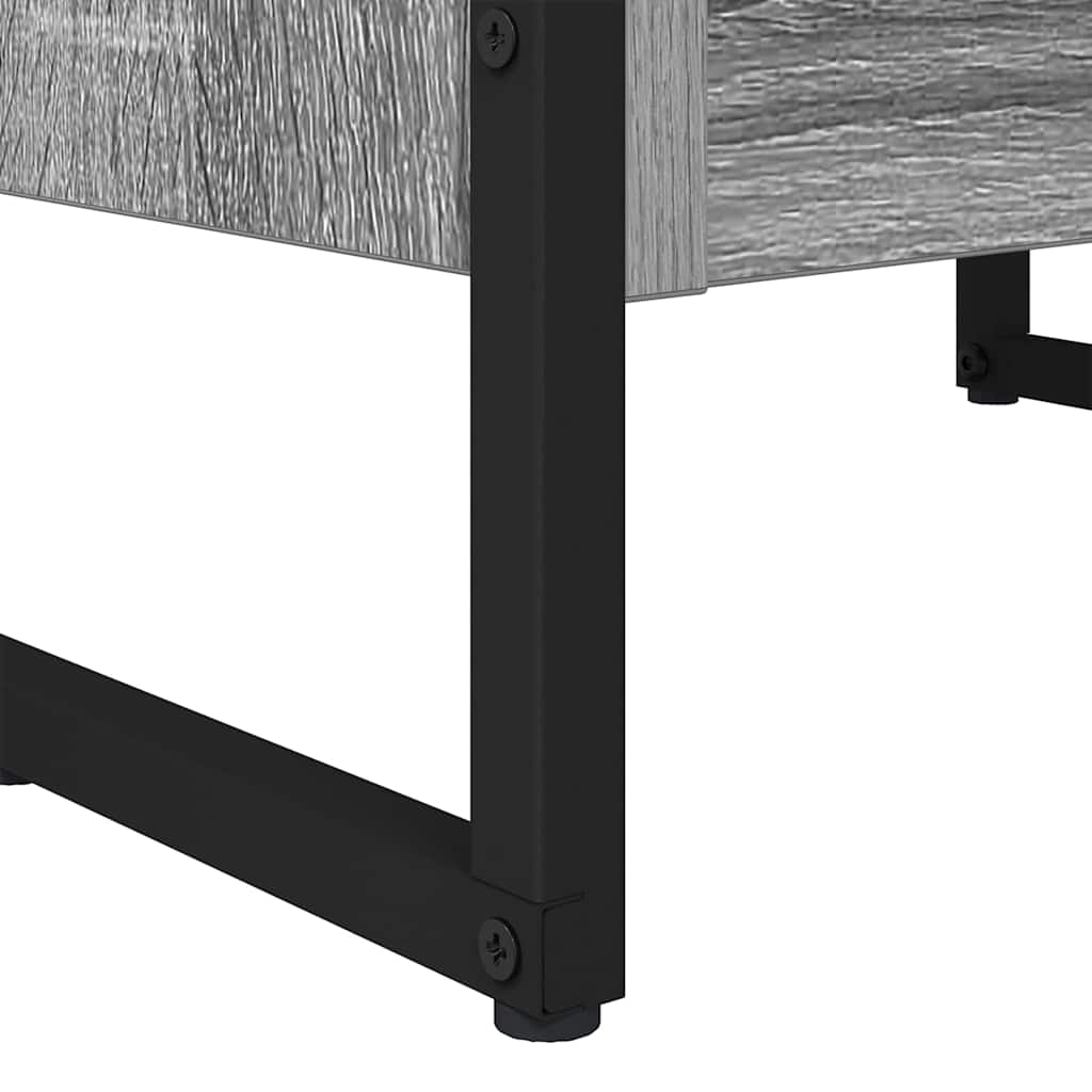 Bibliothèque Gris Sonoma 80 x 30 x 155 cm Bois d'ingénierie - XIOS