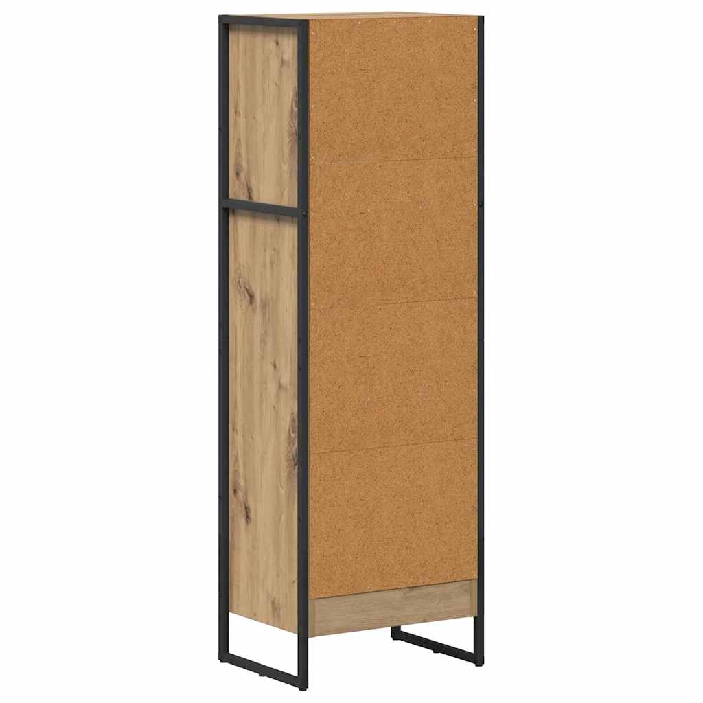 Bibliothèque Chêne artisan 80 x 30 x 155 cm Bois d'ingénierie - XIOS