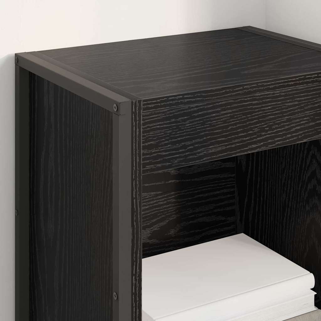 Bibliothèque Chêne noir 80 x 30 x 155 cm Bois d'ingénierie - XIOS