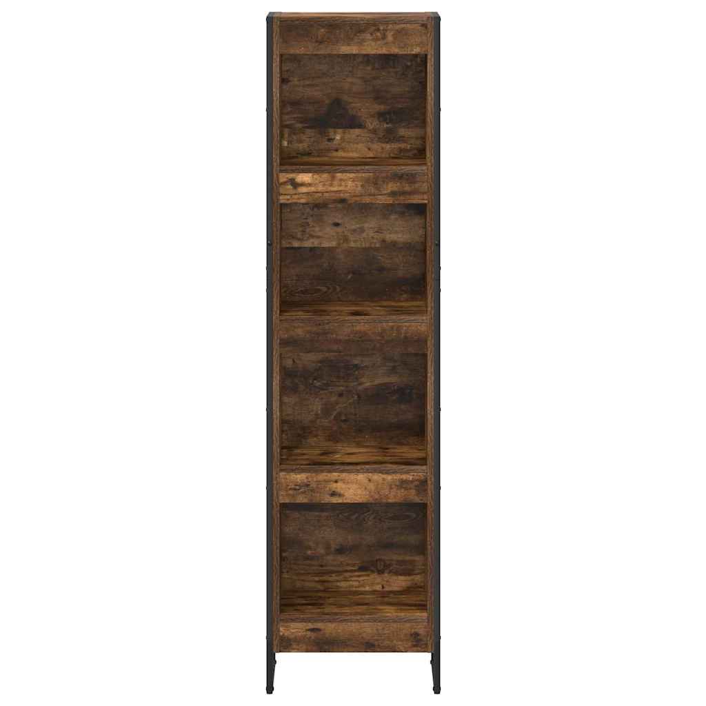 Bibliothèque Chêne Fumé 80 x 30 x 155 cm Bois d'ingénierie - XIOS