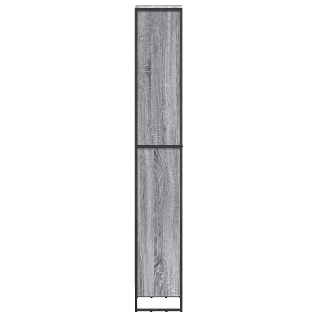 Bibliothèque Gris Sonoma 80 x 30 x 155 cm Bois d'ingénierie - XIOS