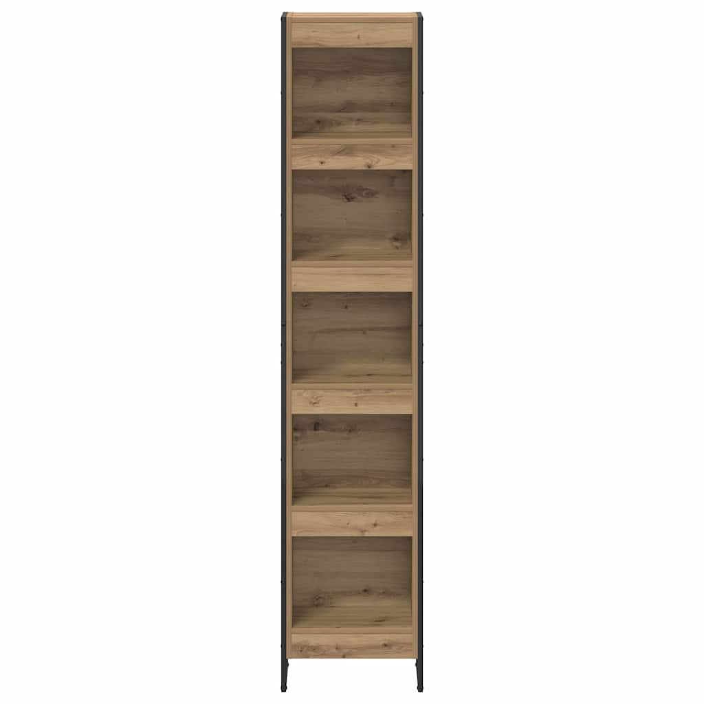 Bibliothèque Chêne artisan 80 x 30 x 155 cm Bois d'ingénierie - XIOS