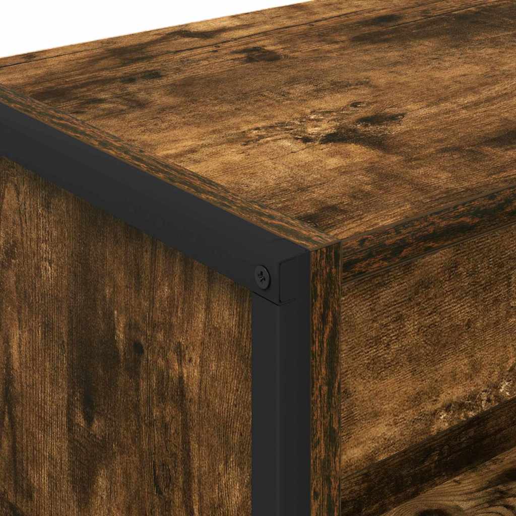 Bibliothèque Chêne Fumé 80 x 30 x 155 cm Bois d'ingénierie - XIOS