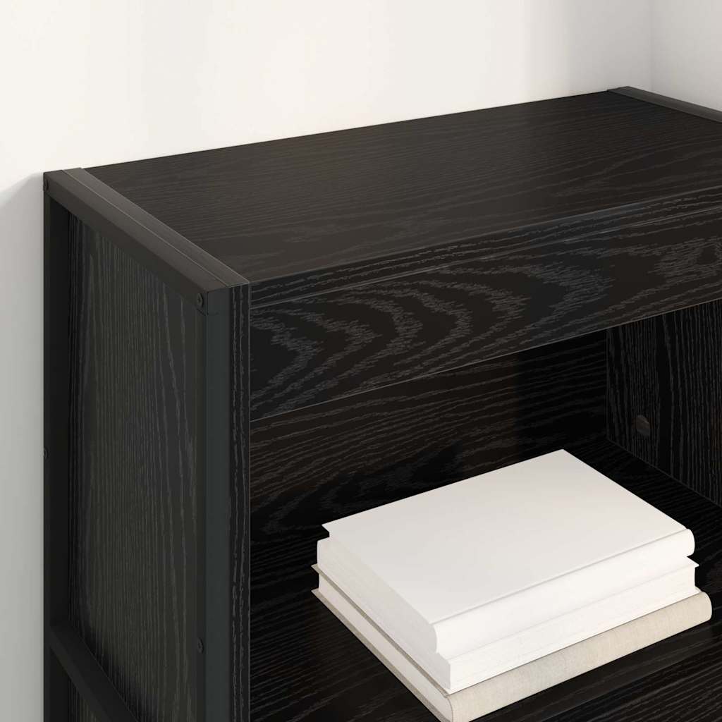 Bibliothèque Chêne noir 80 x 30 x 155 cm Bois d'ingénierie - XIOS