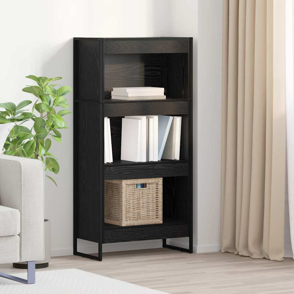 Bibliothèque Chêne noir 80 x 30 x 155 cm Bois d'ingénierie - XIOS