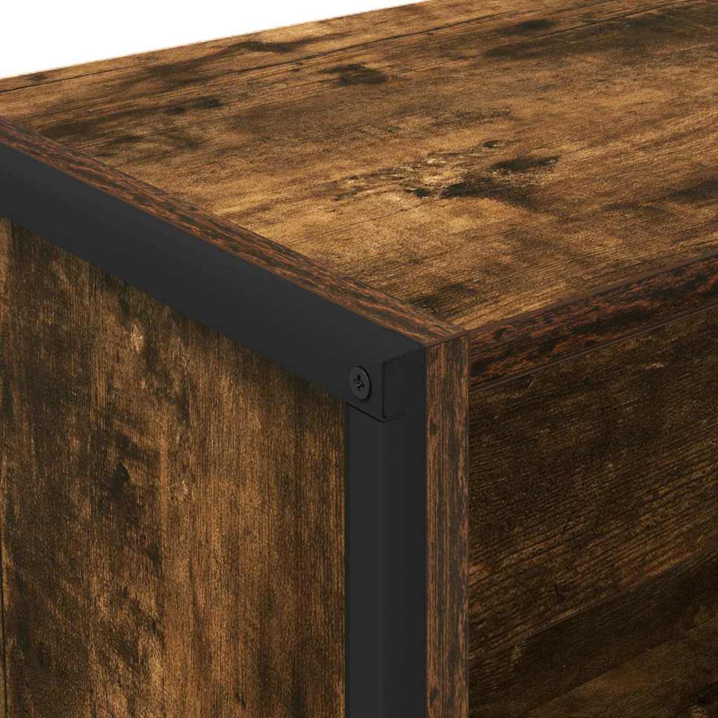 Bibliothèque Chêne Fumé 80 x 30 x 155 cm Bois d'ingénierie - XIOS