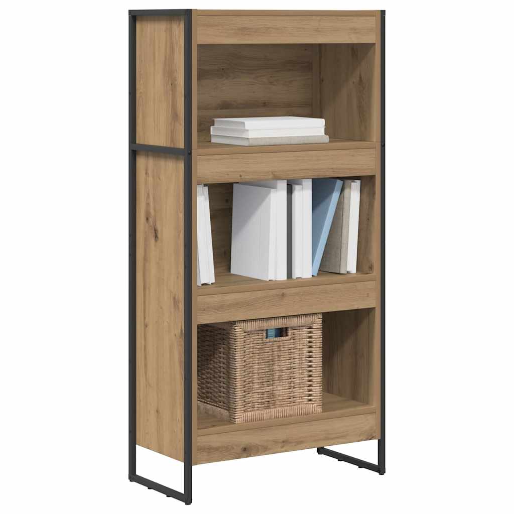 Bibliothèque Chêne artisan 80 x 30 x 155 cm Bois d'ingénierie - XIOS